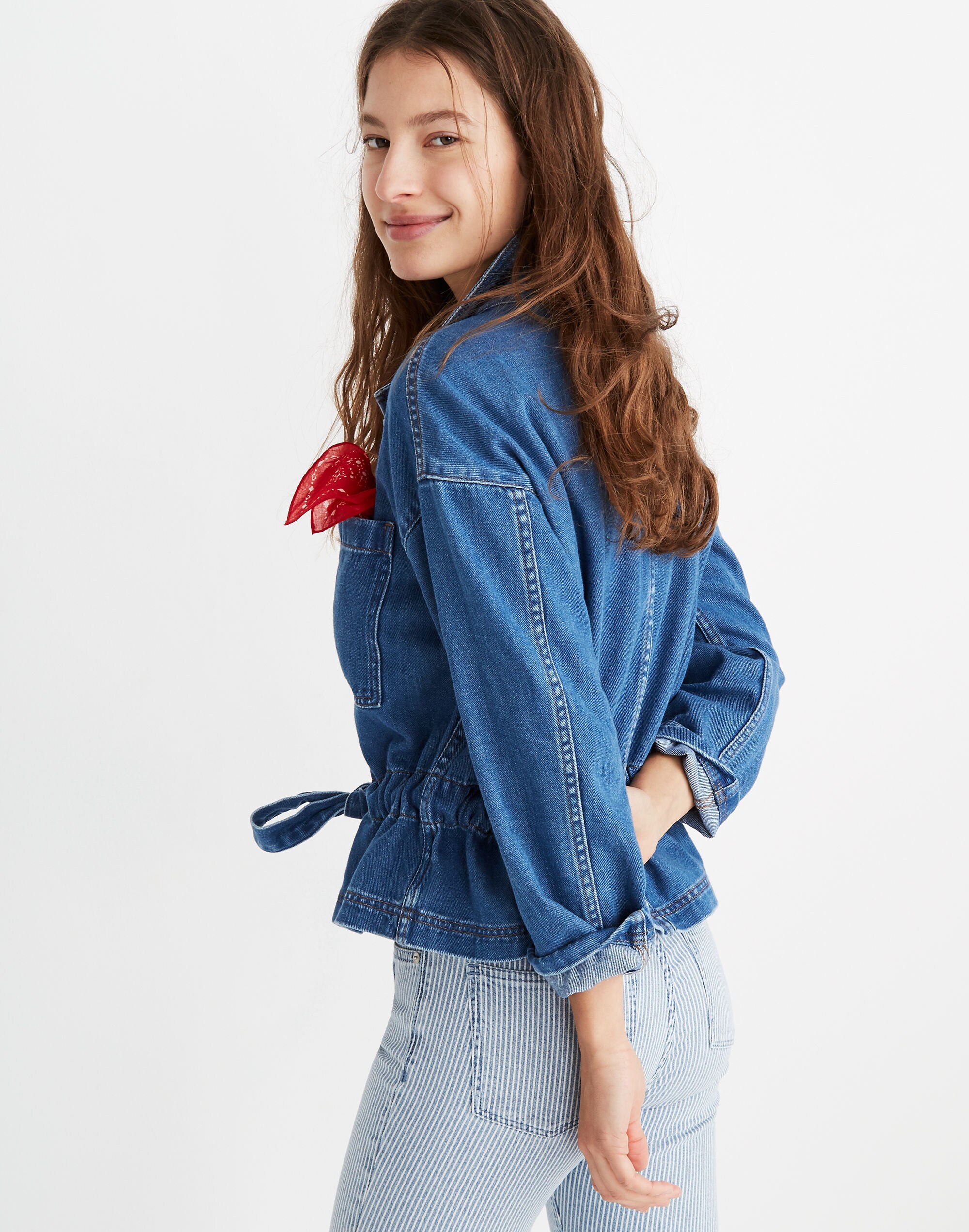 Denim Southlake Military Jacket