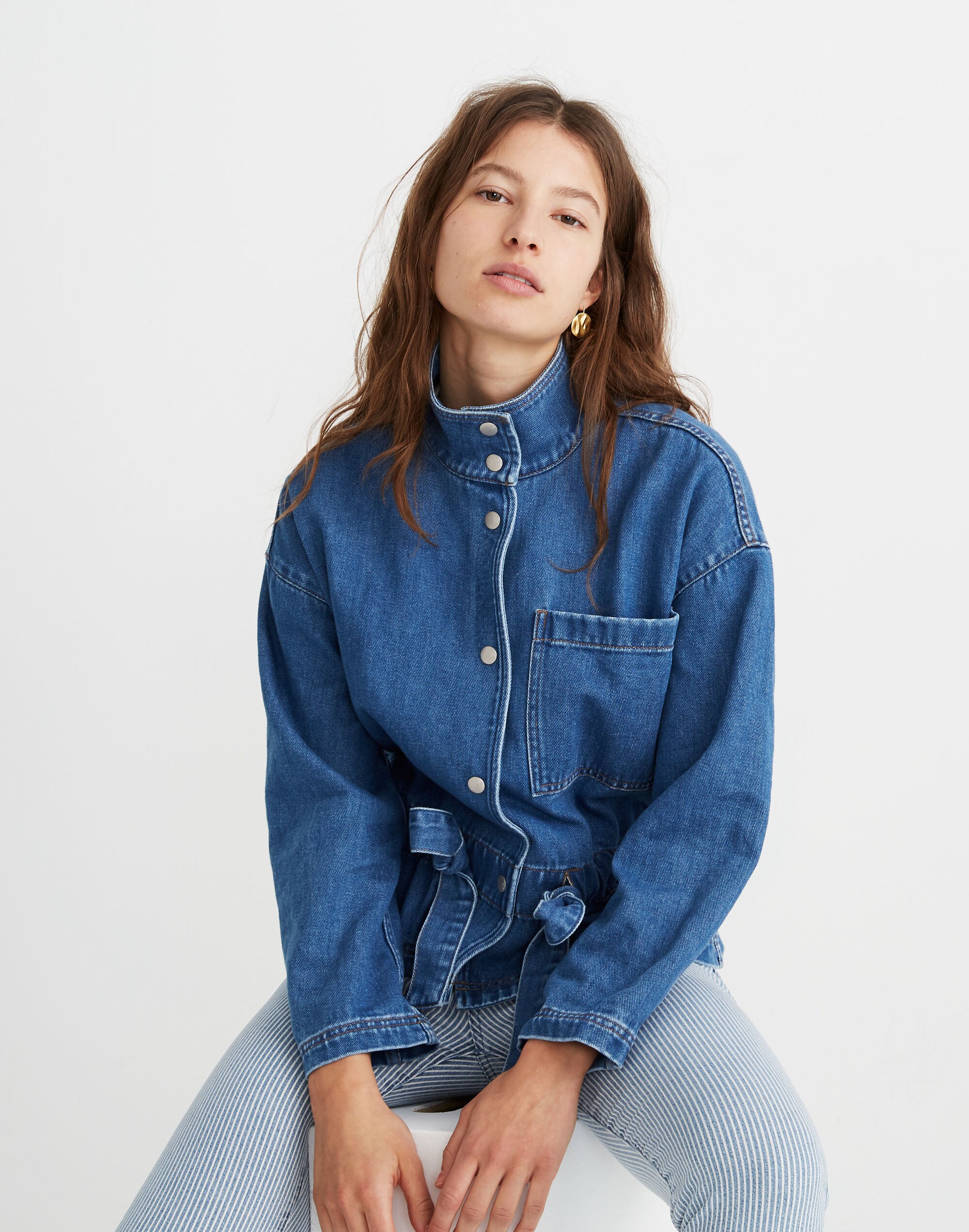 Denim Southlake Military Jacket