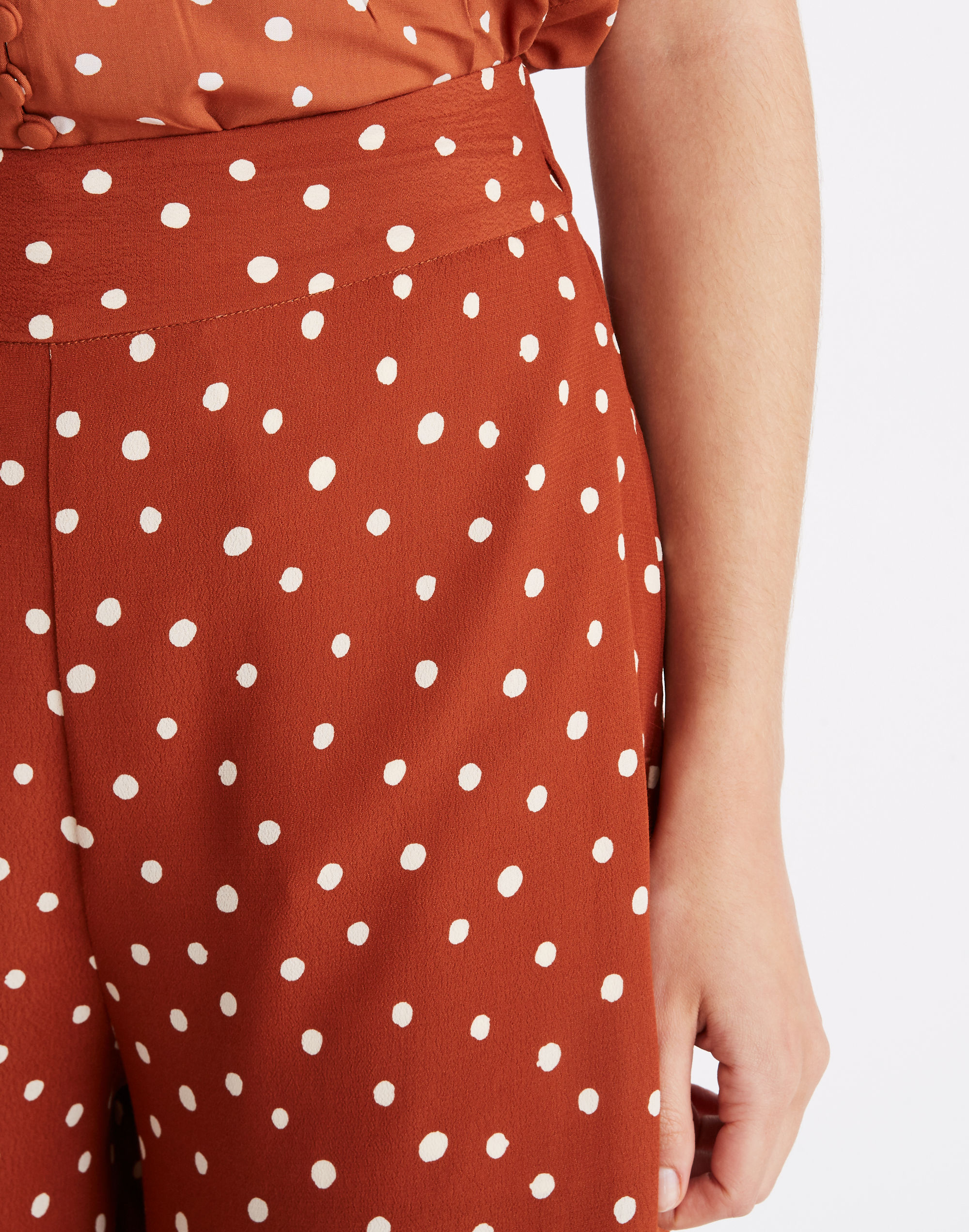 Tall Huston Pull-On Crop Pants in Inkspot Dots