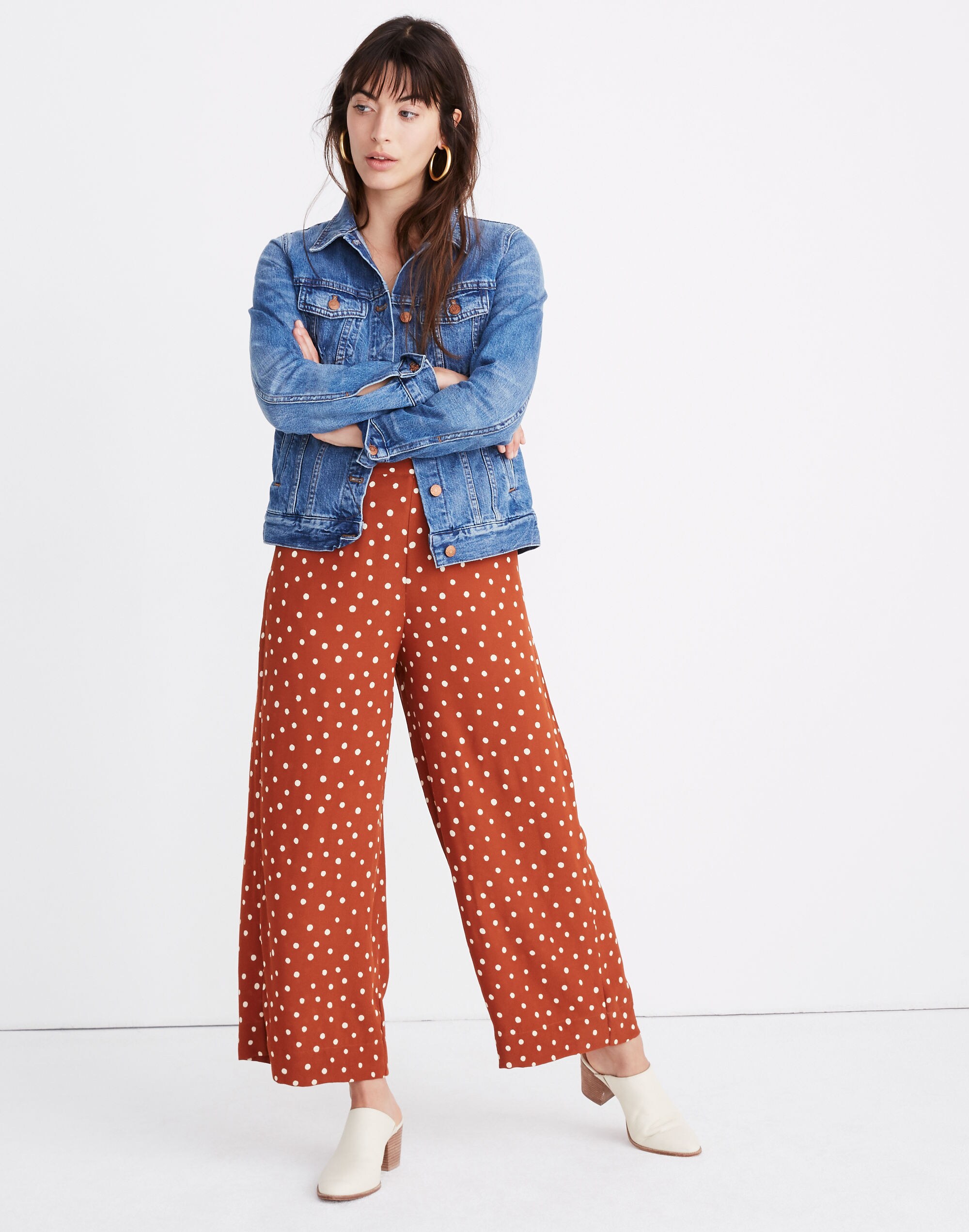 Tall Huston Pull-On Crop Pants in Inkspot Dots