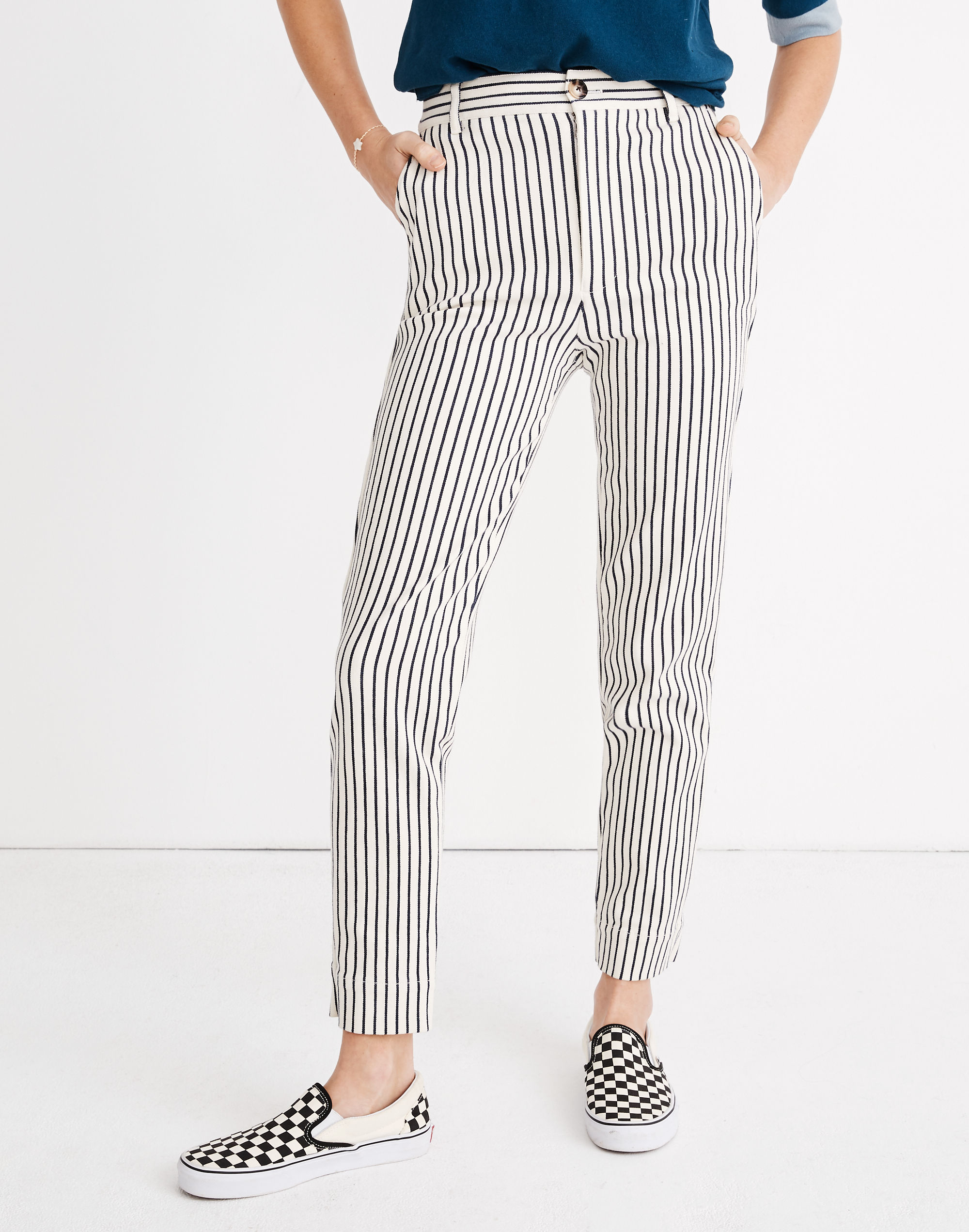 Tapered Pants in Stripe