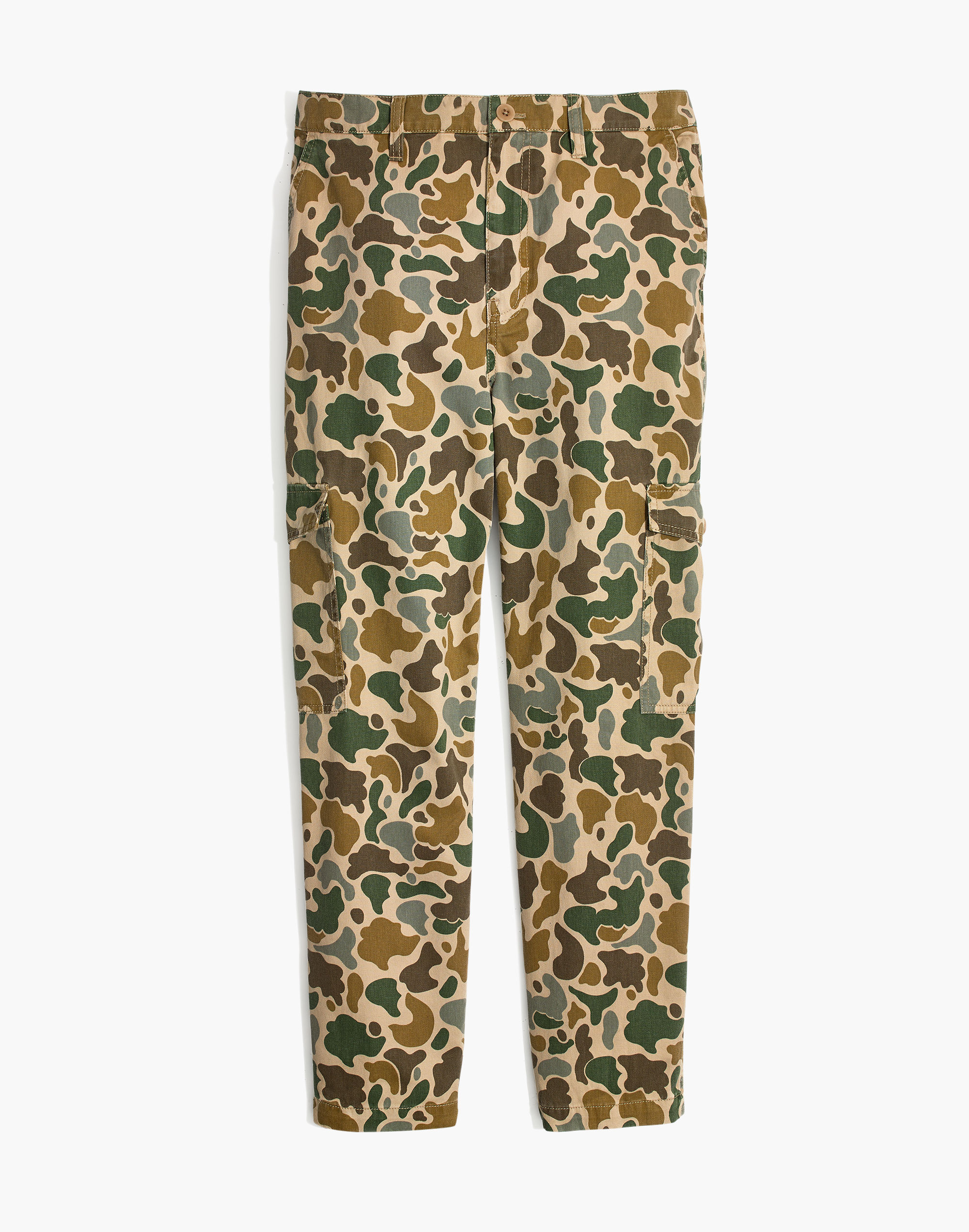 High-Rise Cargo Pants in Camo