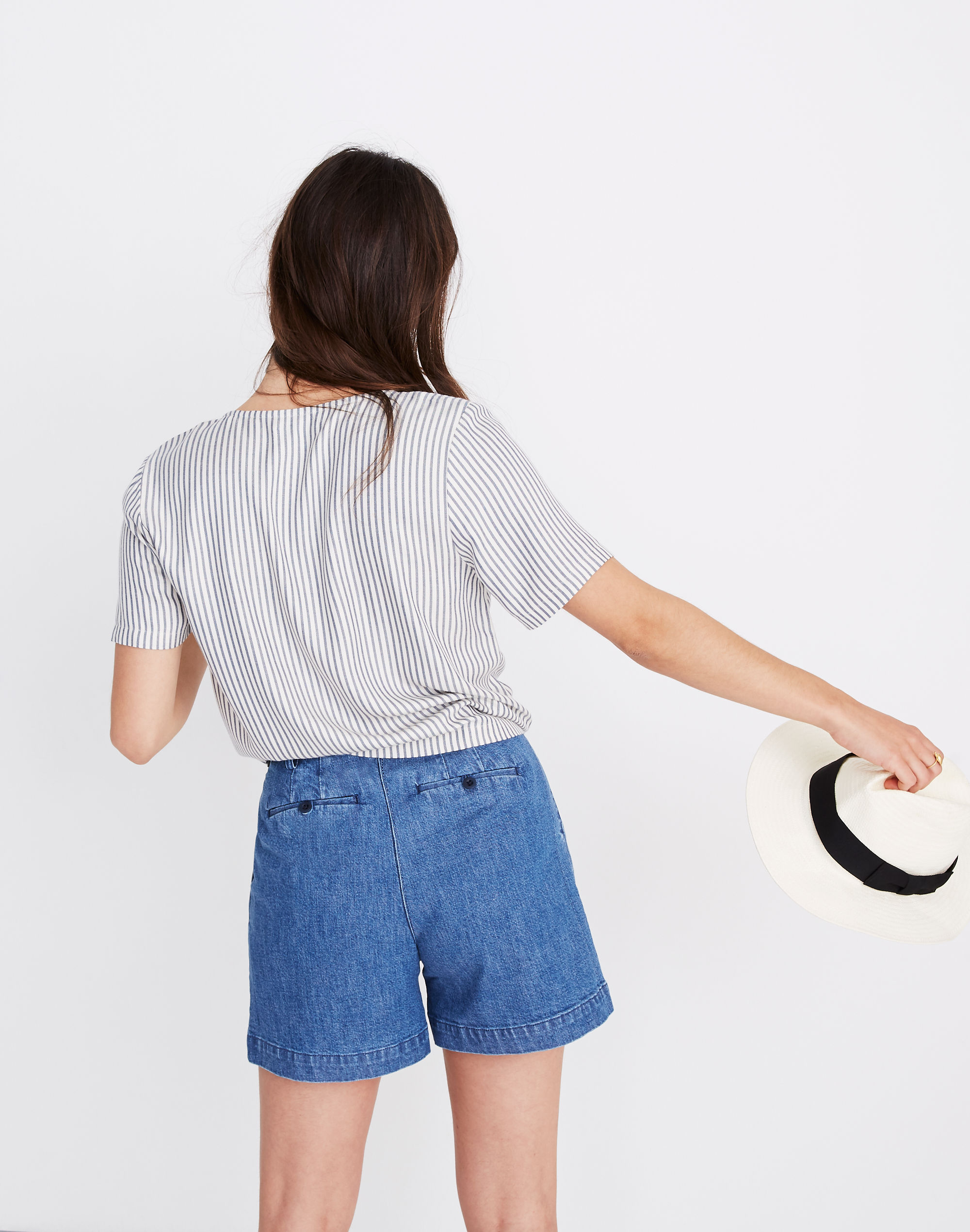 Novel Tie-Front Top in Stripe