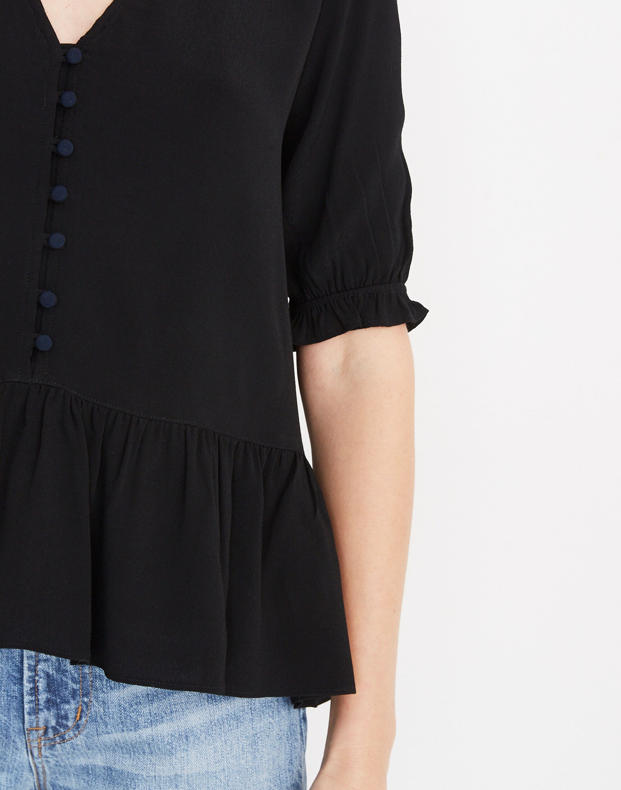 Courtyard Ruffle-Hem Top
