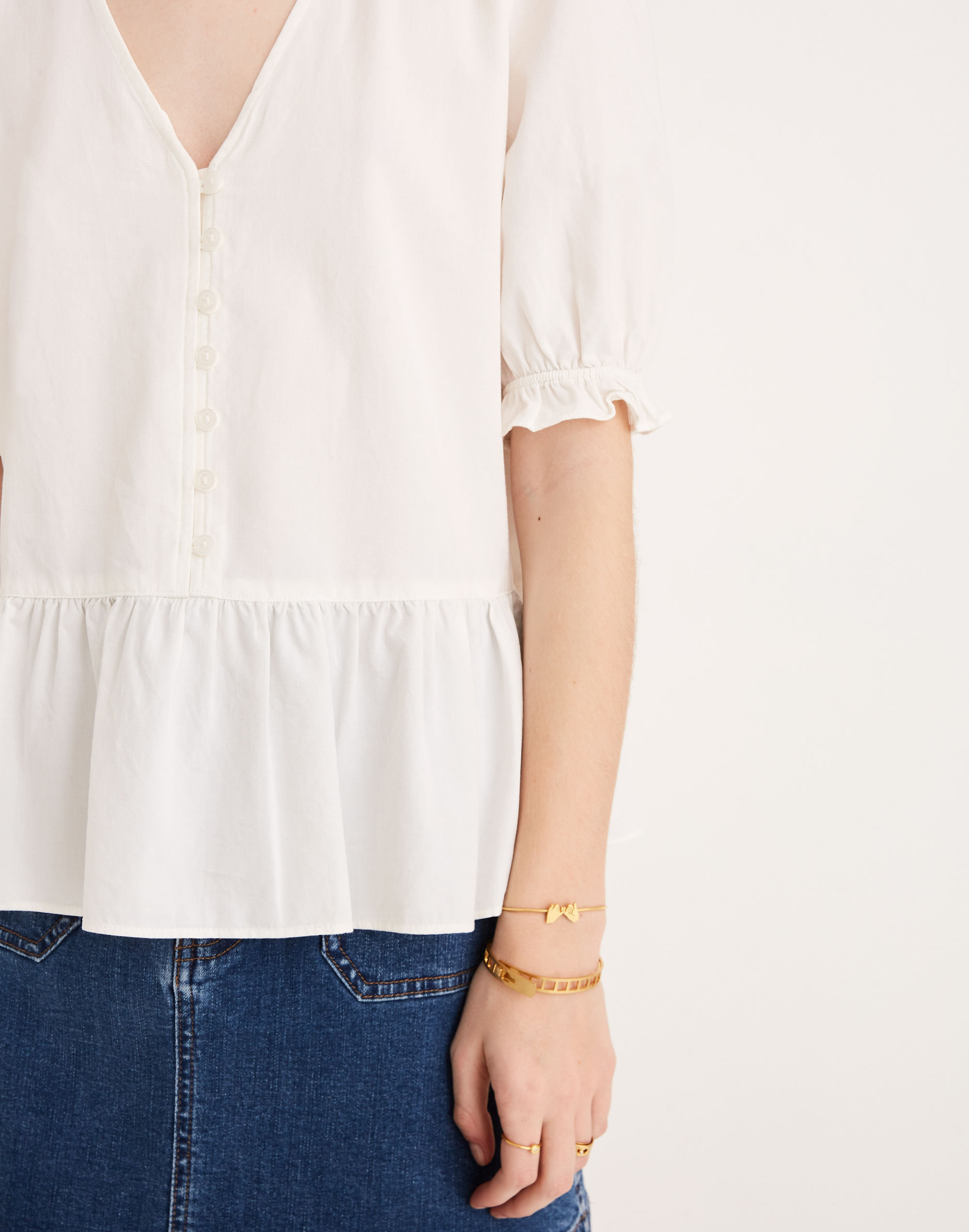 Courtyard Ruffle-Hem Top