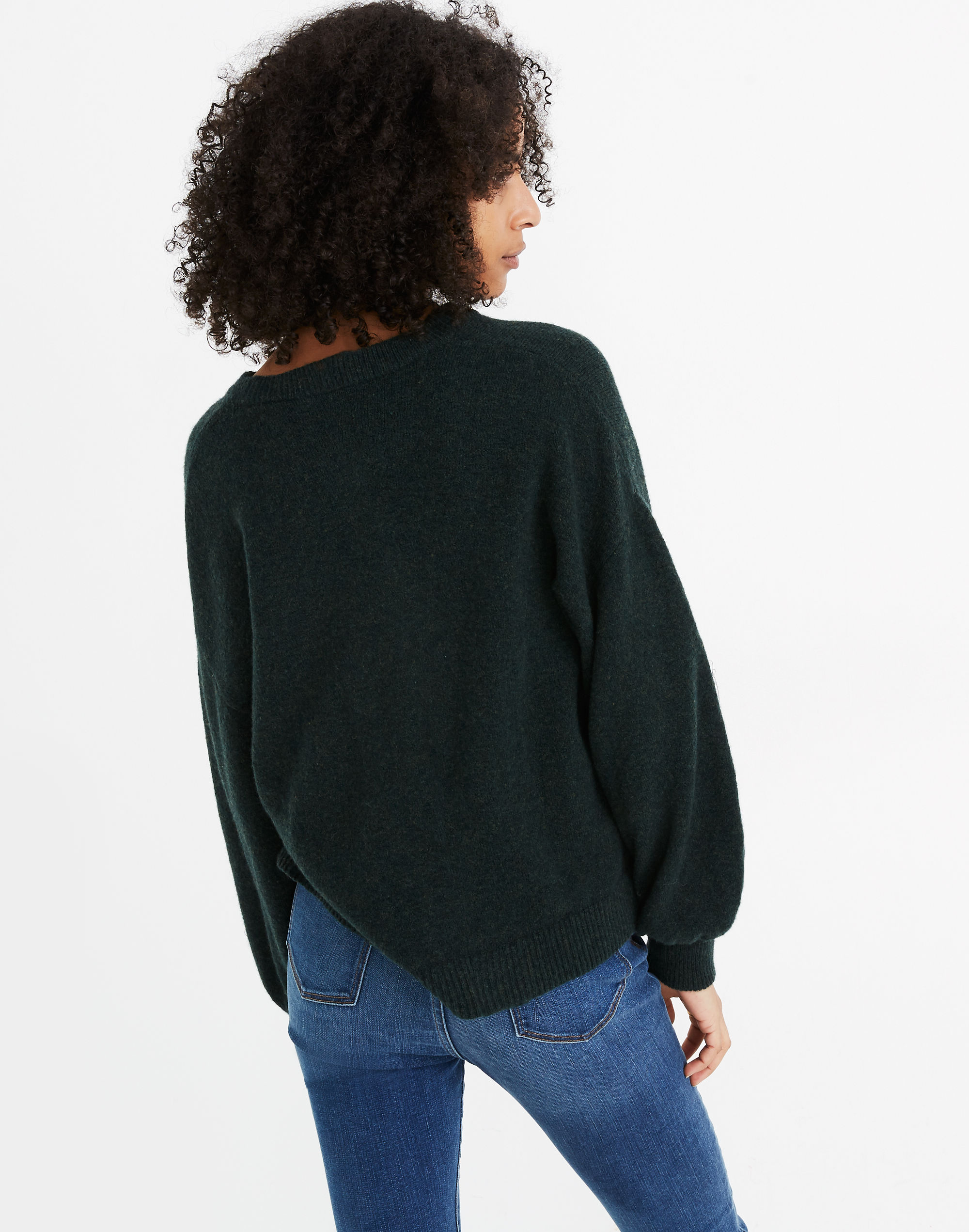 Gladwell Balloon-Sleeve Pullover Sweater