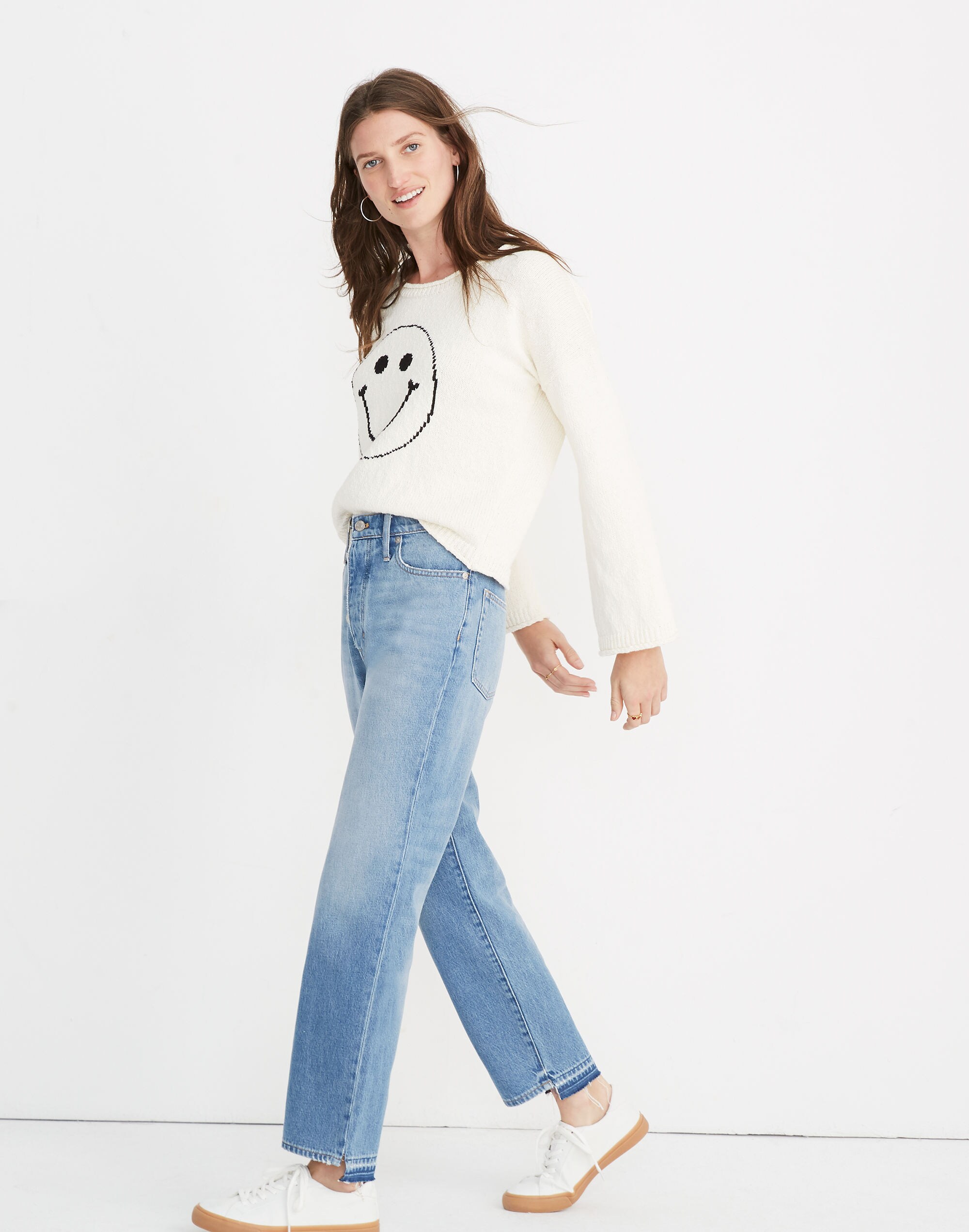 Brownstone Smiley Face Pullover Sweater