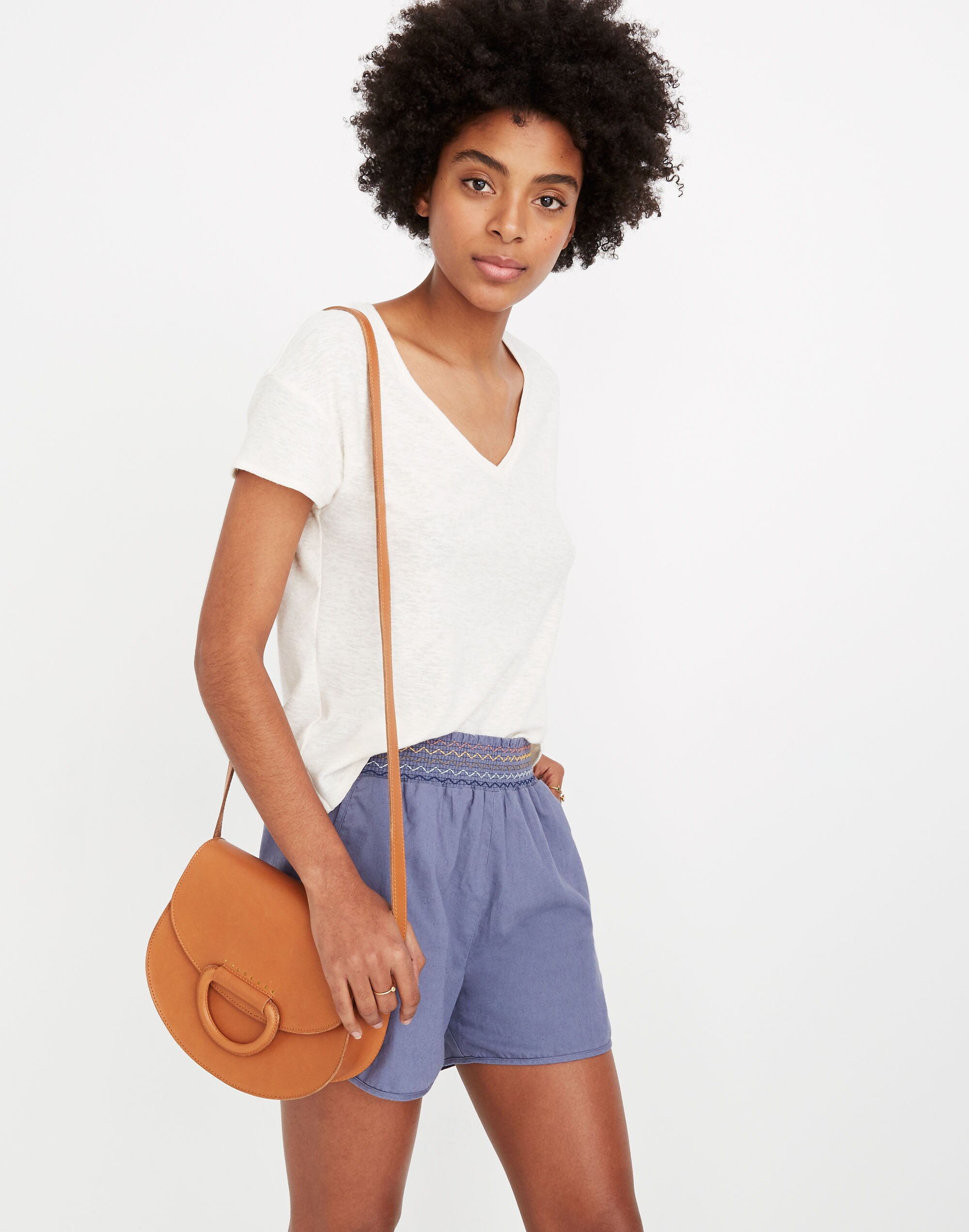 Rainbow Smocked Pull-On Shorts