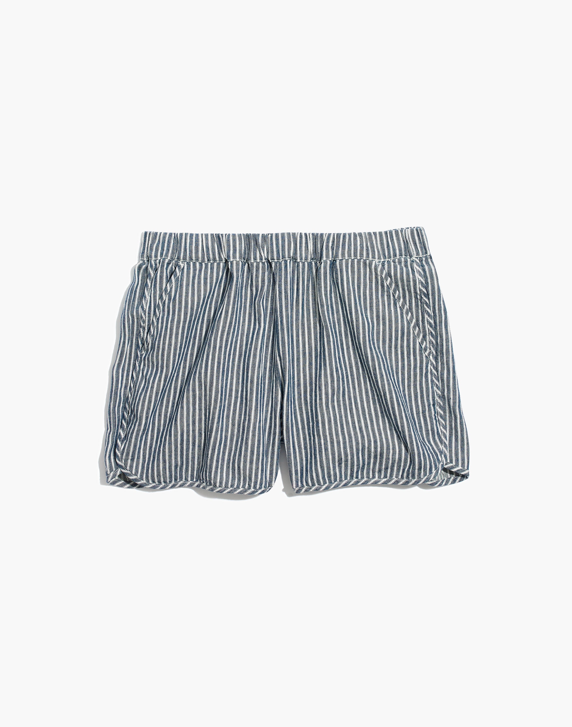 Pull-On Shorts in Railroad Stripe