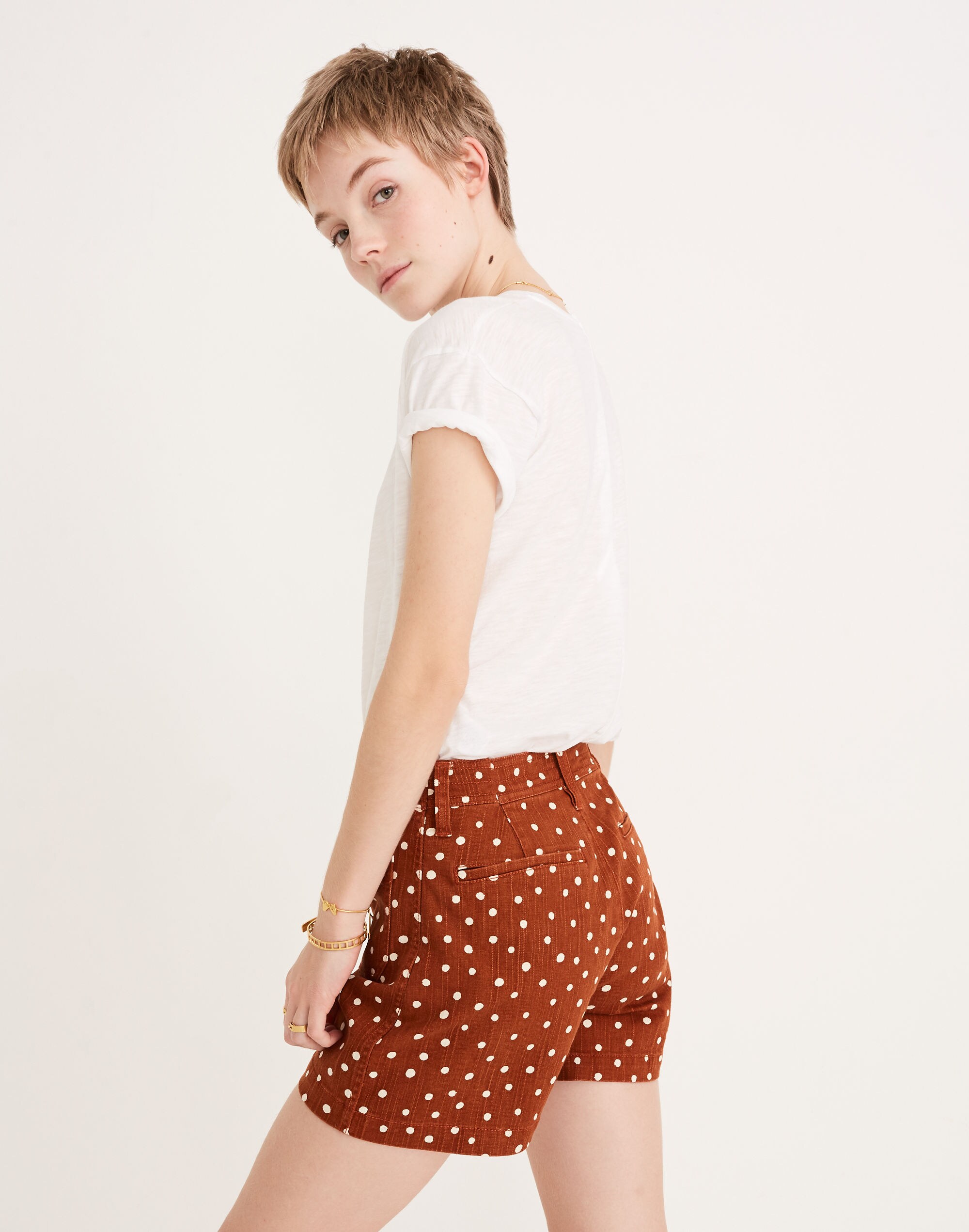 Emmett Patch Pocket Shorts in Inkspot Dots