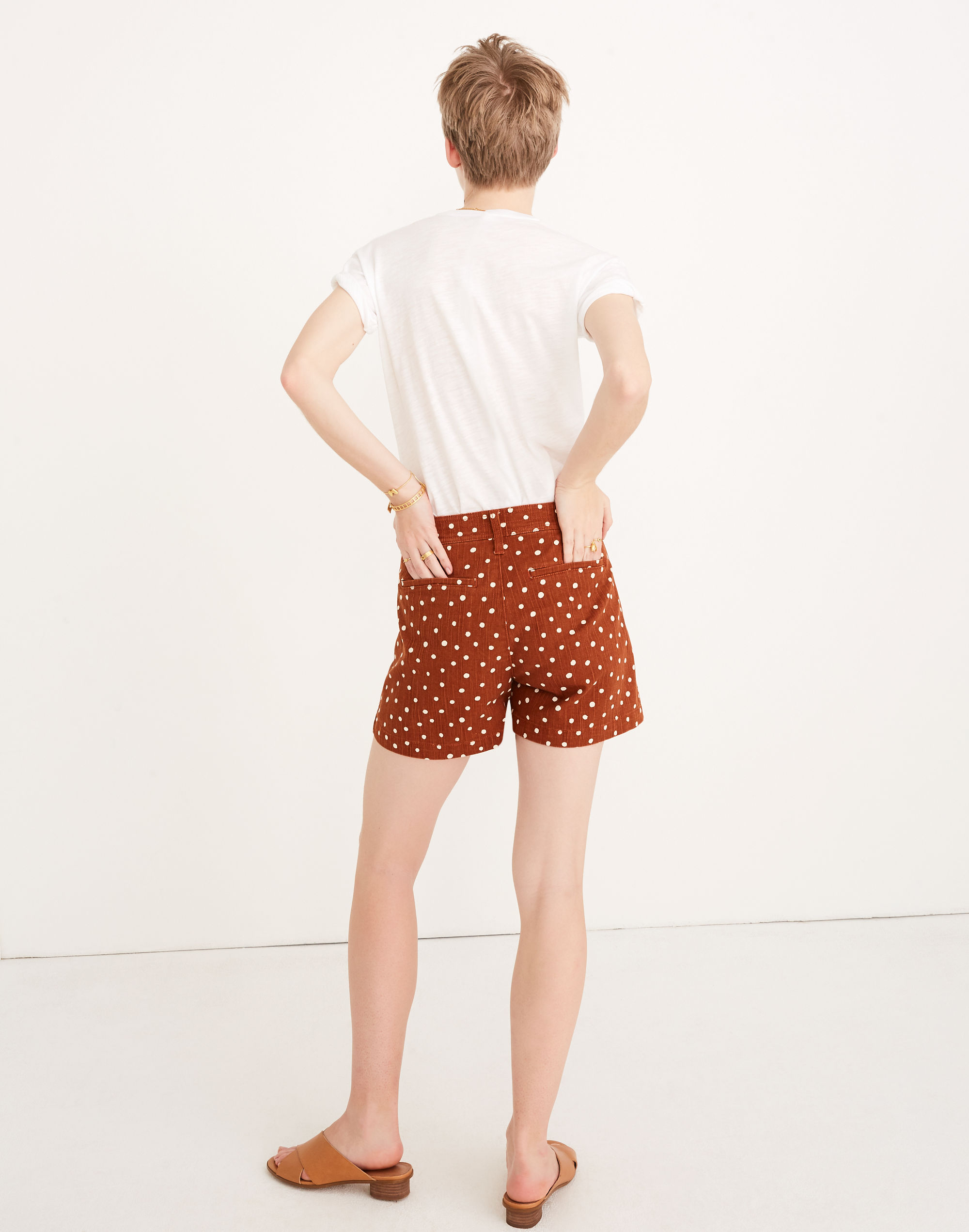 Emmett Patch Pocket Shorts in Inkspot Dots