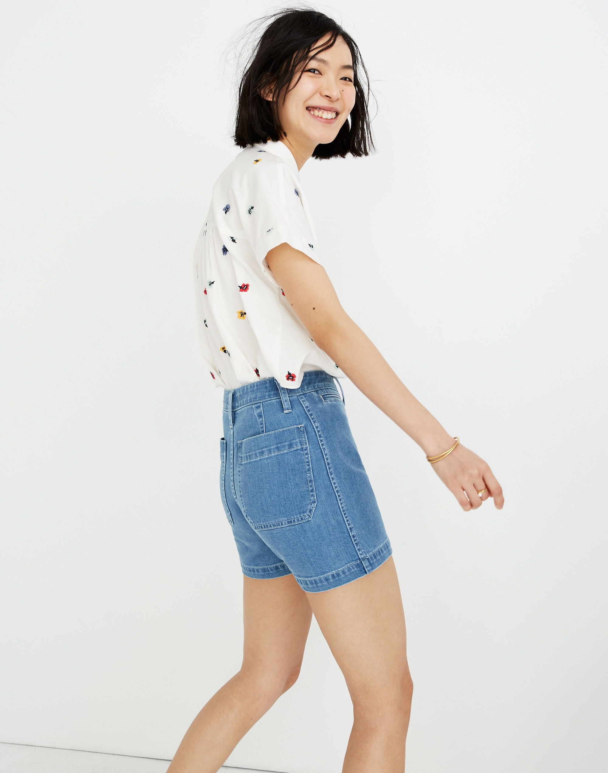 Denim Emmett Shorts in Langston Wash