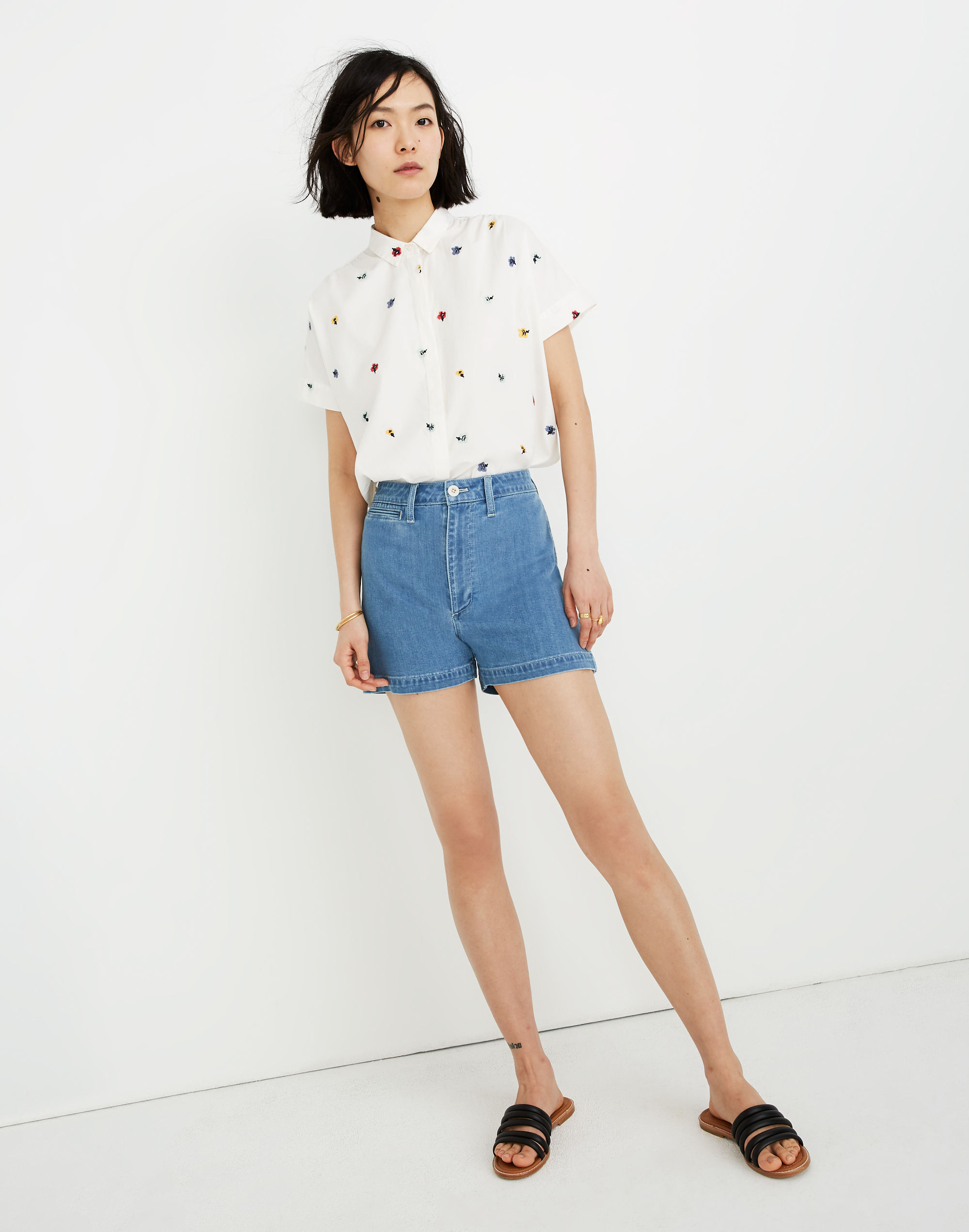 Denim Emmett Shorts in Langston Wash