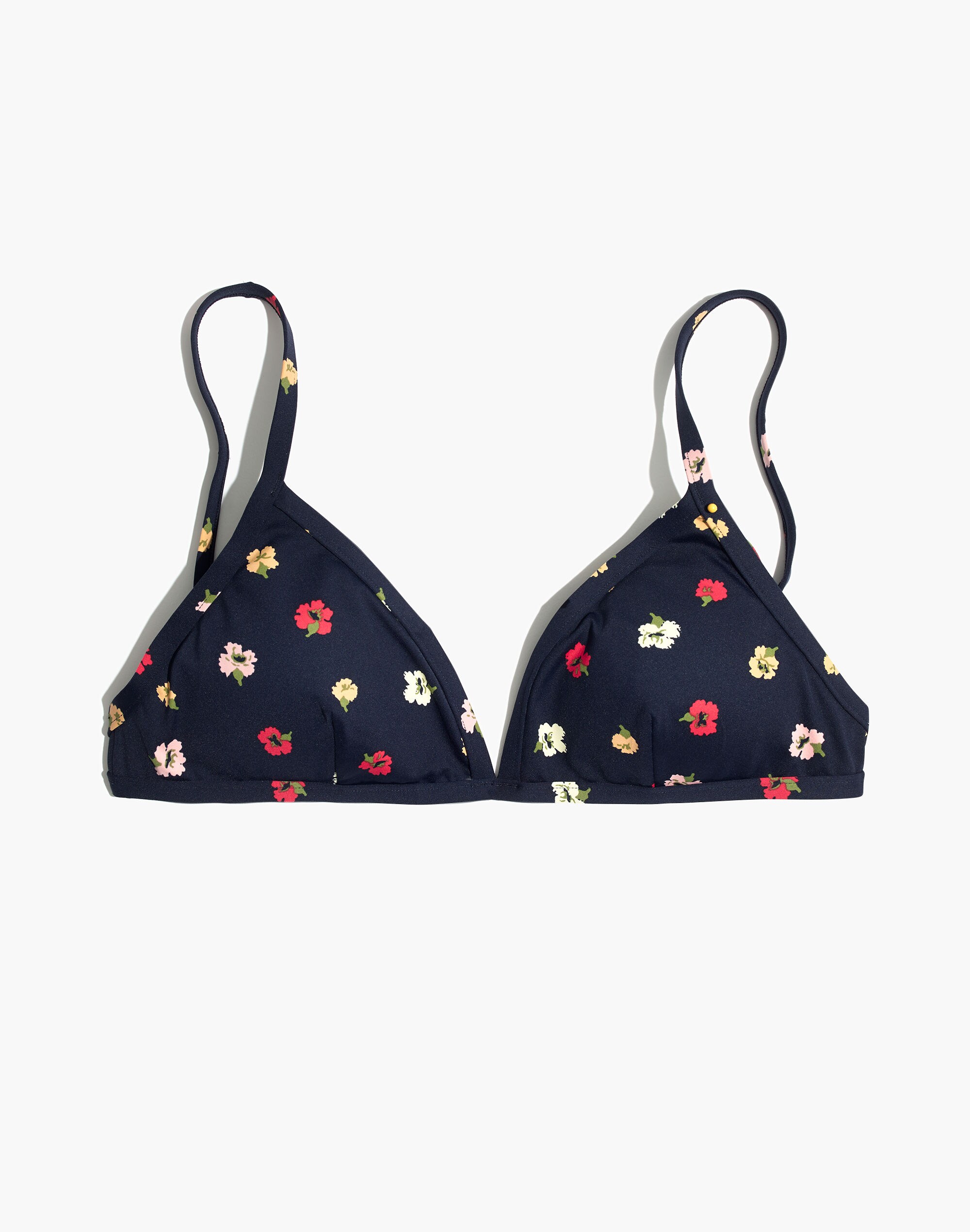 Madewell Second Wave Bralette Bikini Top in Confetti Floral