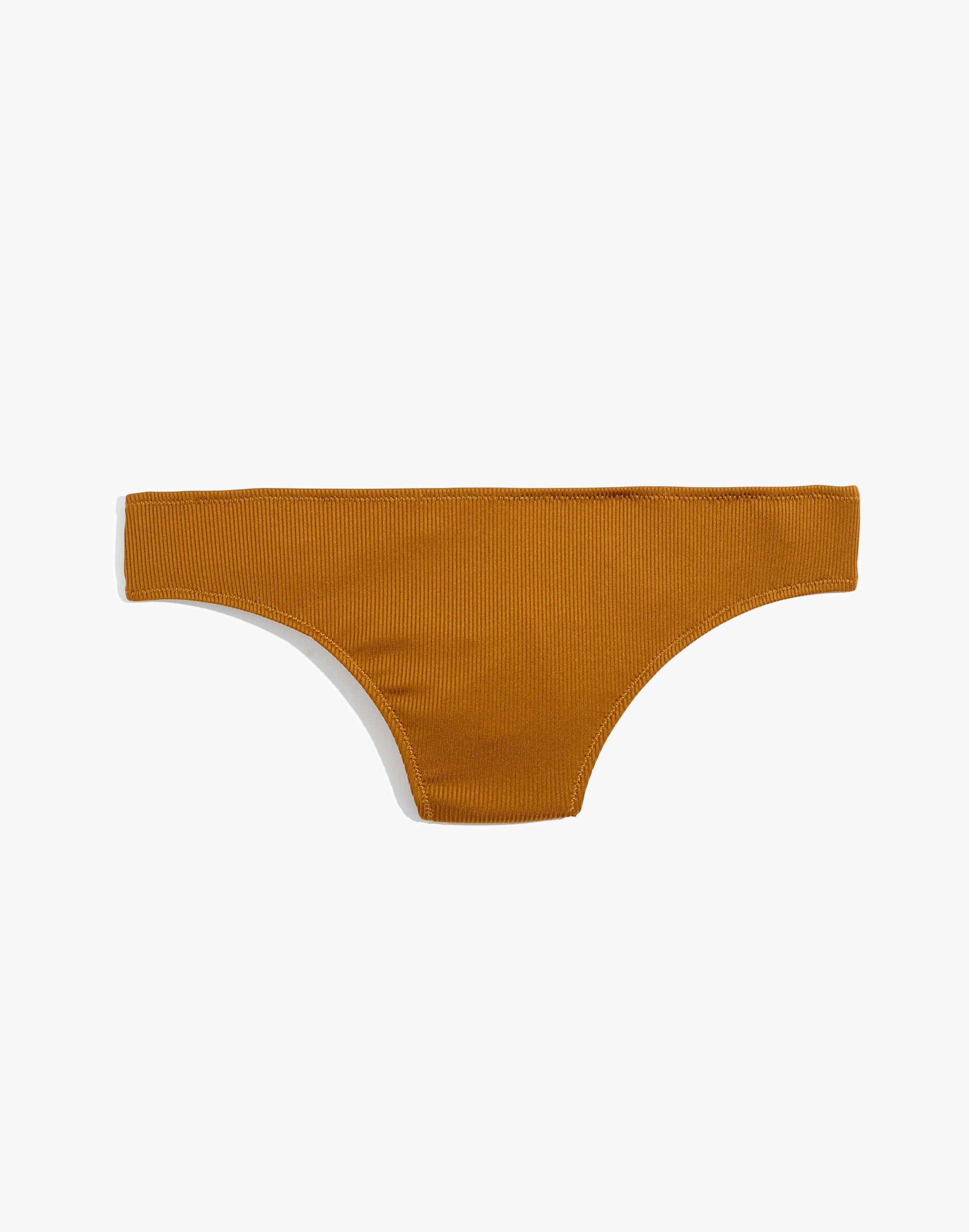 Madewell Second Wave Ribbed Classic Bikini Bottom