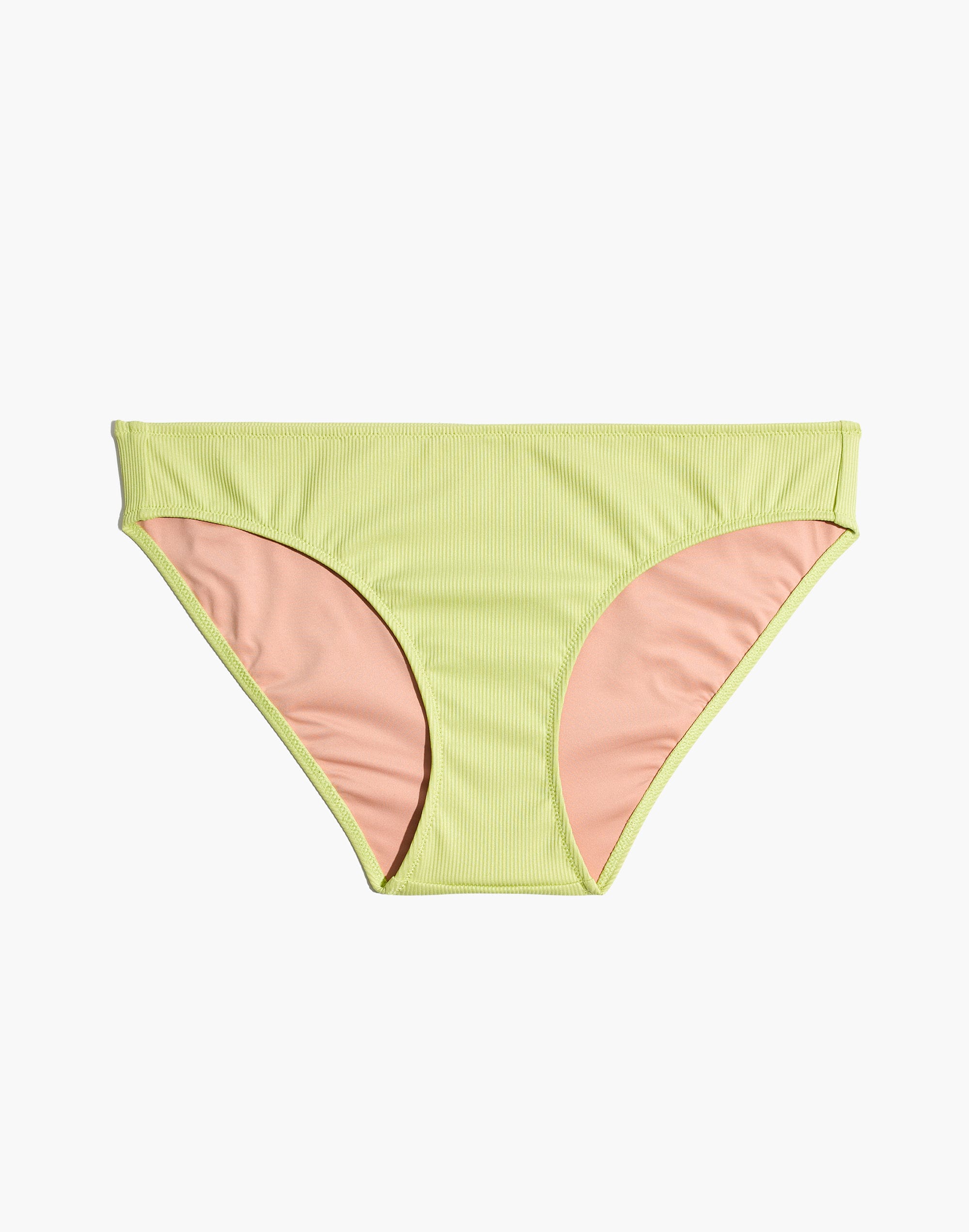 Madewell Second Wave Ribbed Classic Bikini Bottom