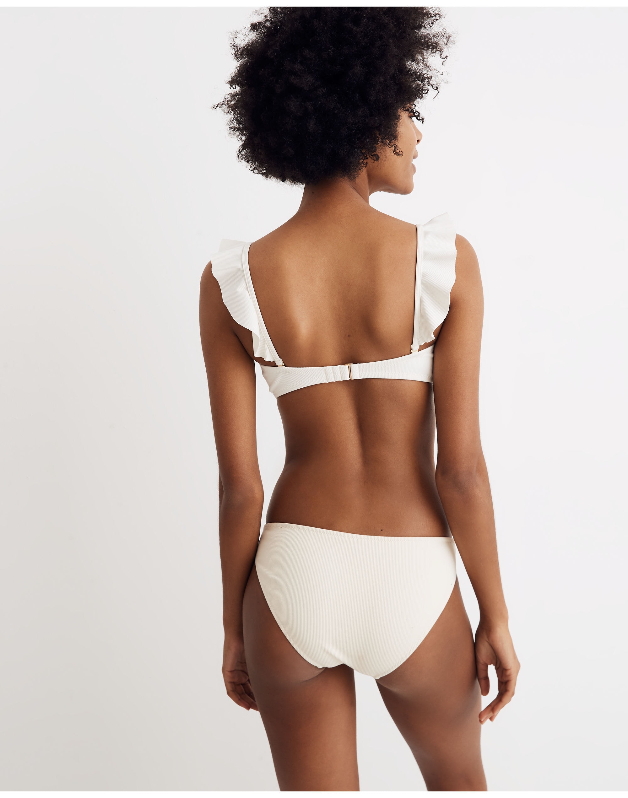 Madewell Second Wave Ribbed Classic Bikini Bottom