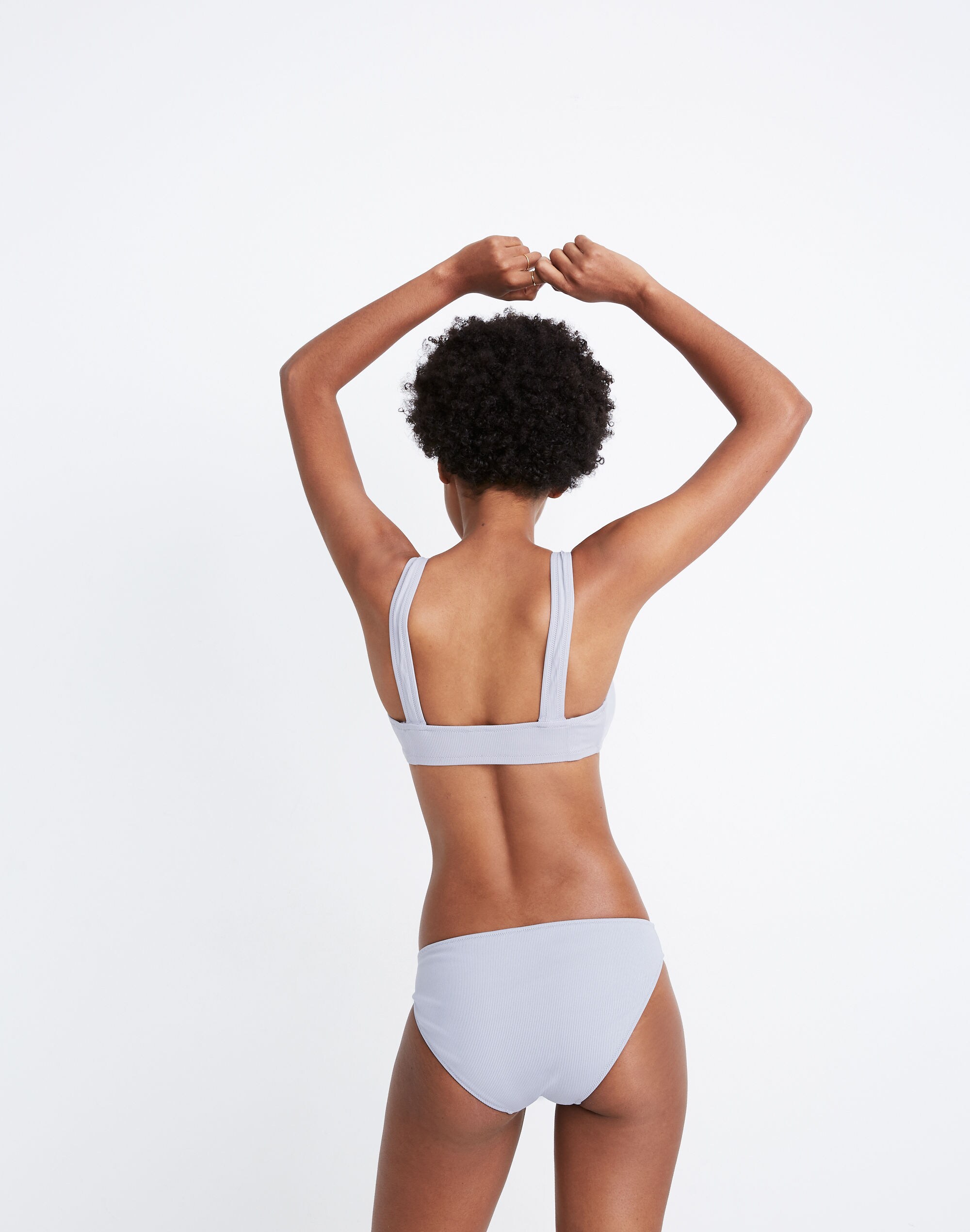 Madewell Second Wave Ribbed Classic Bikini Bottom