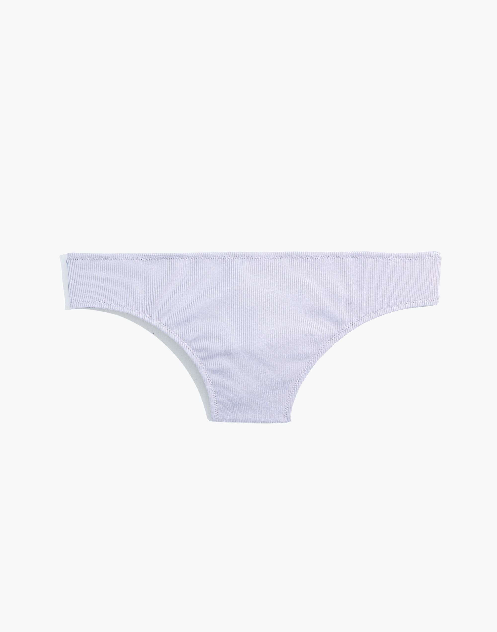 Madewell Second Wave Ribbed Classic Bikini Bottom