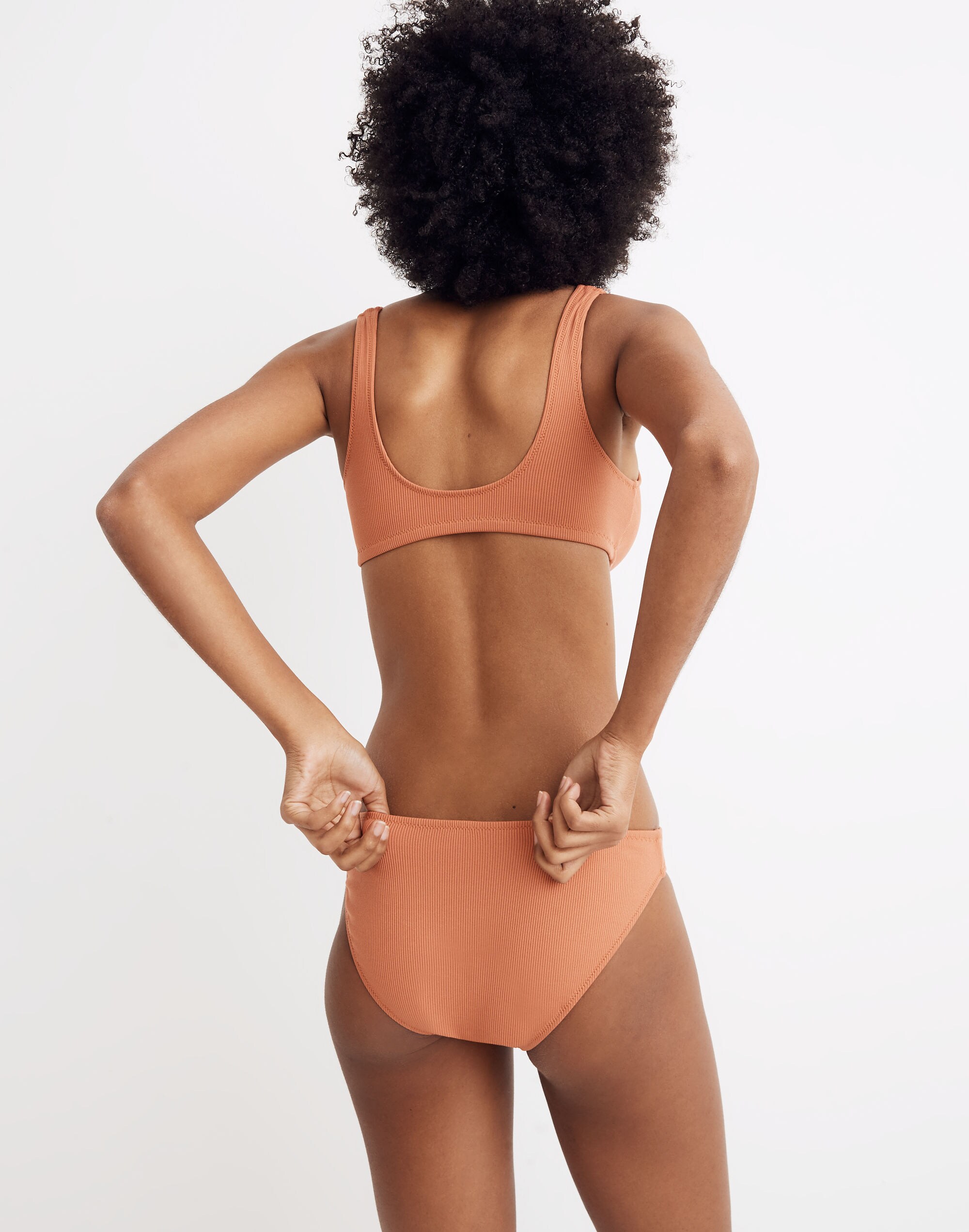 Madewell Second Wave Ribbed Classic Bikini Bottom
