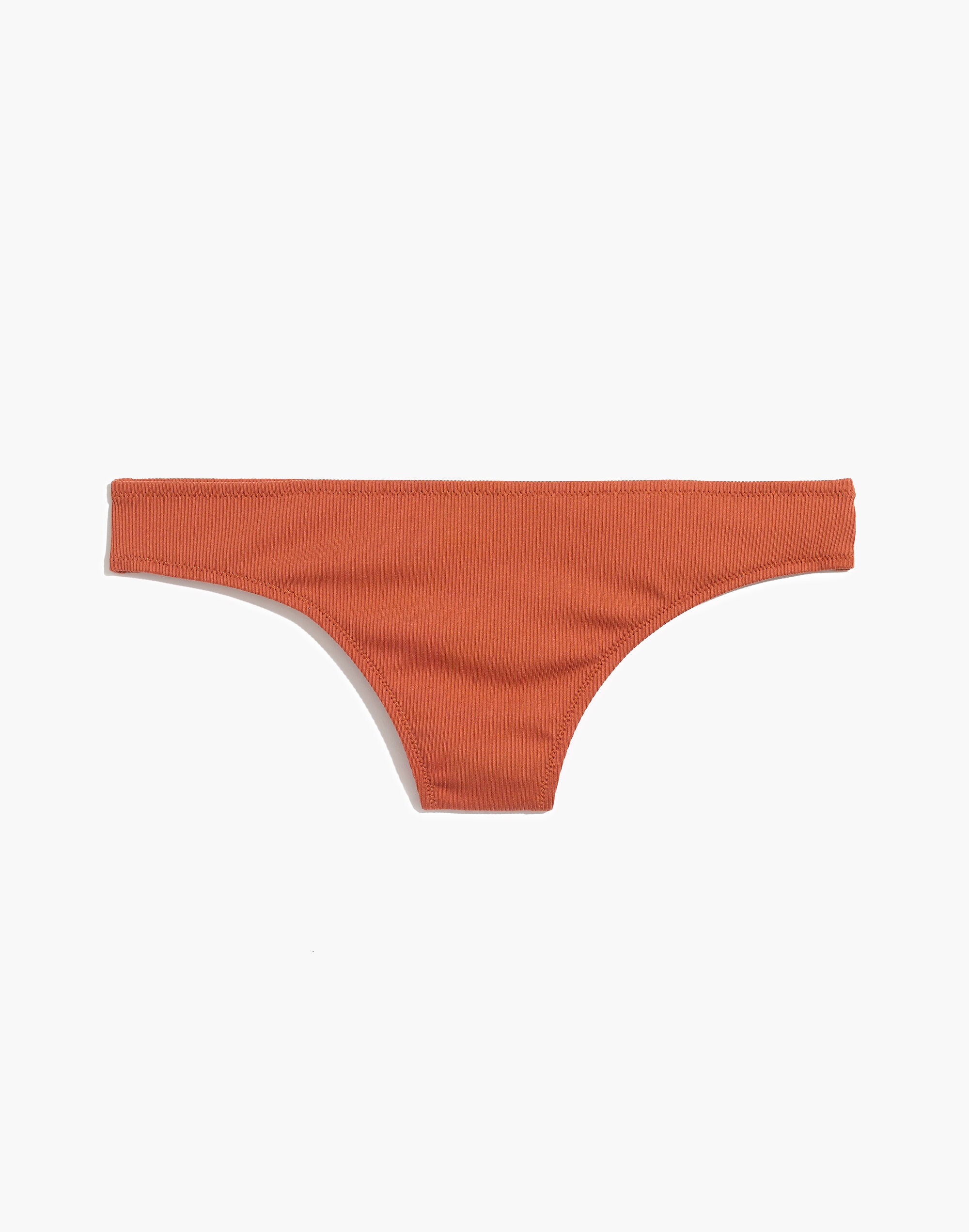 Madewell Second Wave Ribbed Classic Bikini Bottom