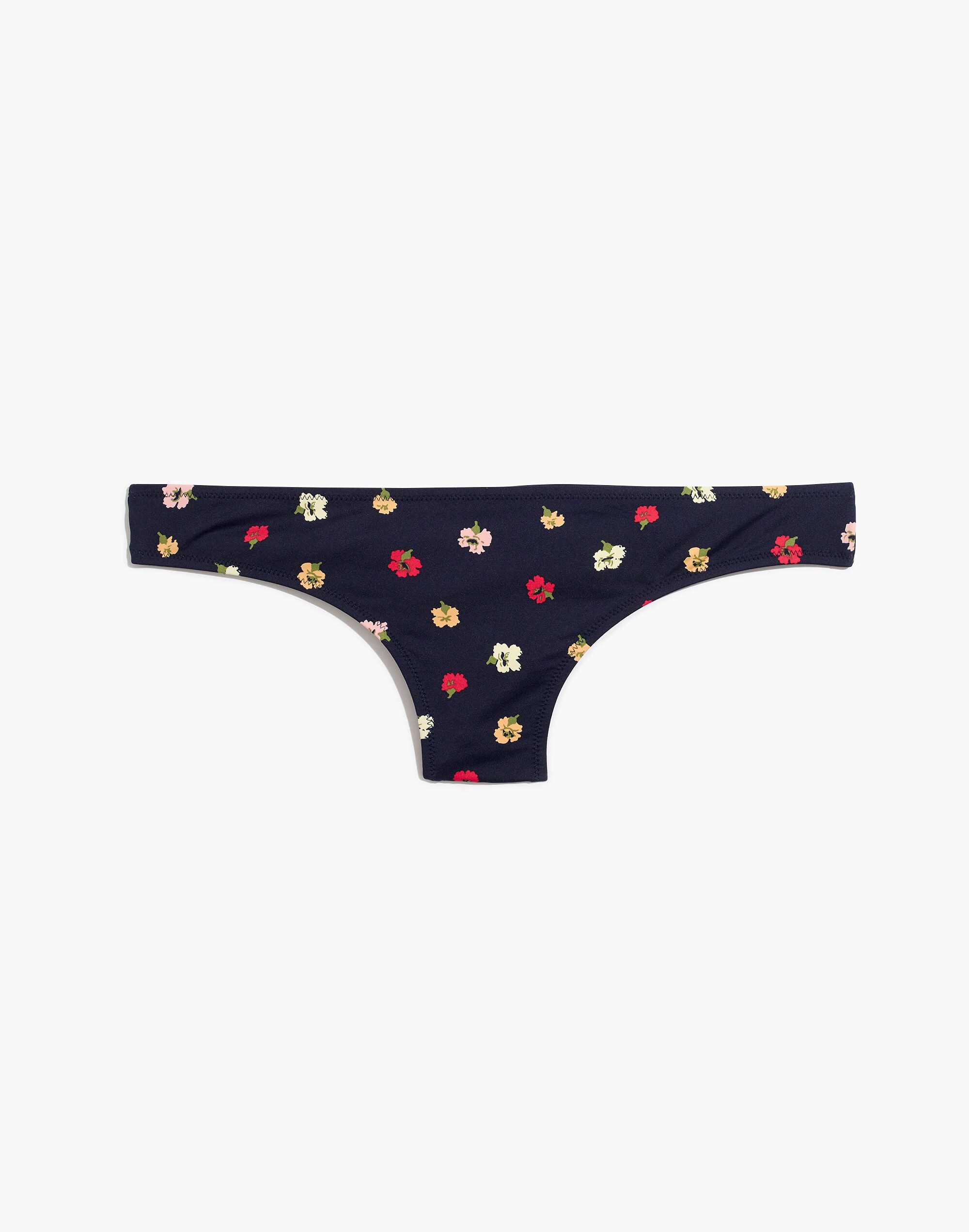 Madewell Second Wave Classic Bikini Bottom in Confetti Floral