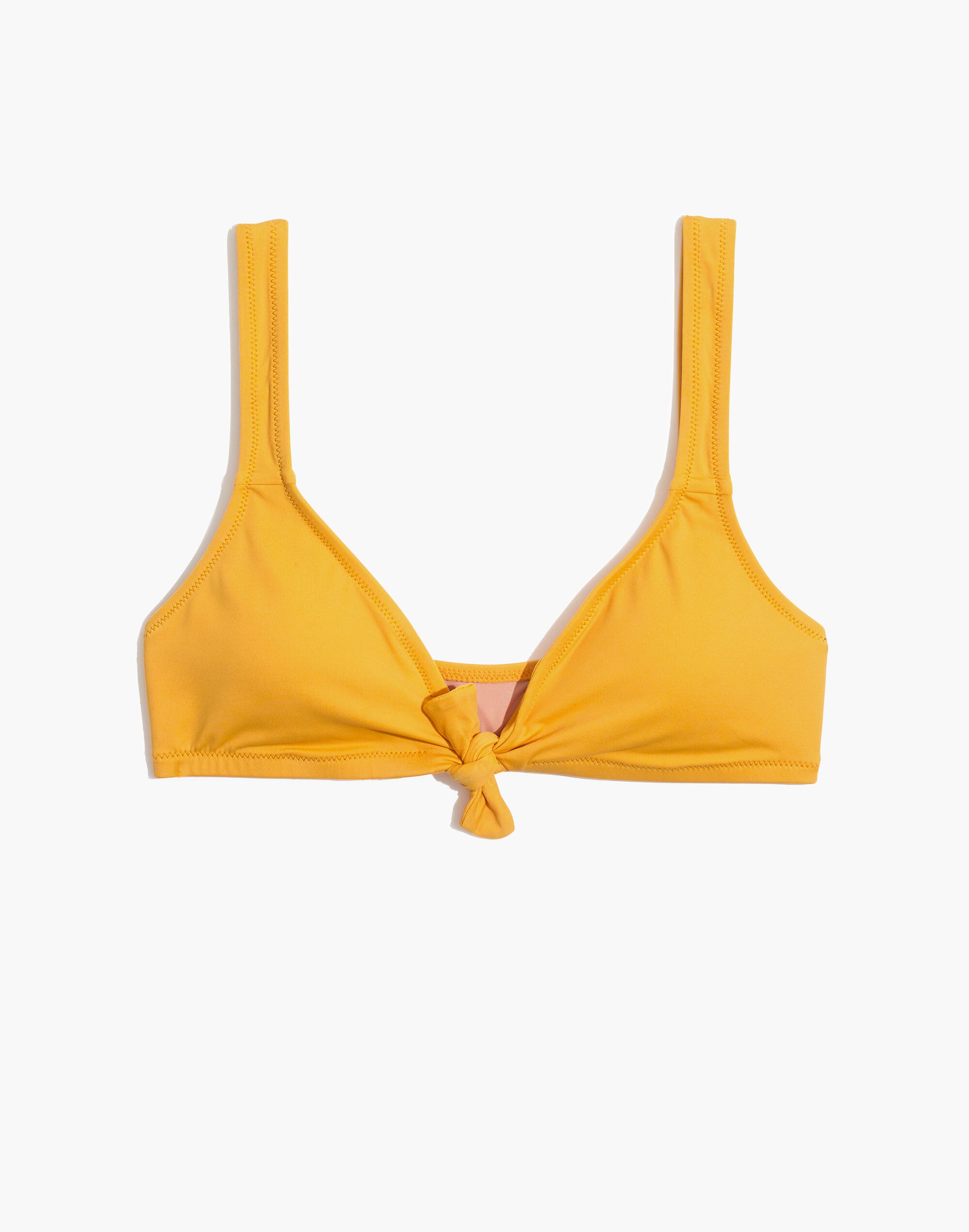Madewell Second Wave Tie-Front Bikini Top