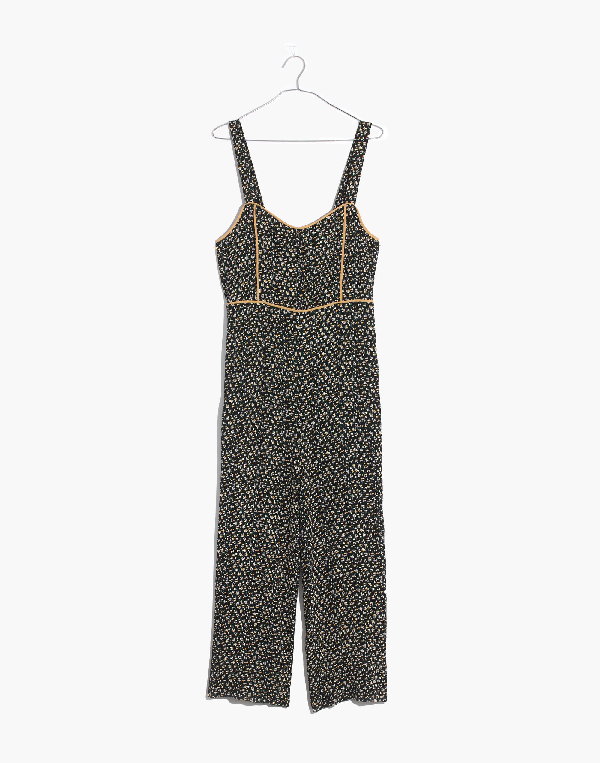 Button-Front Wide-Leg Jumpsuit in Playground Posies