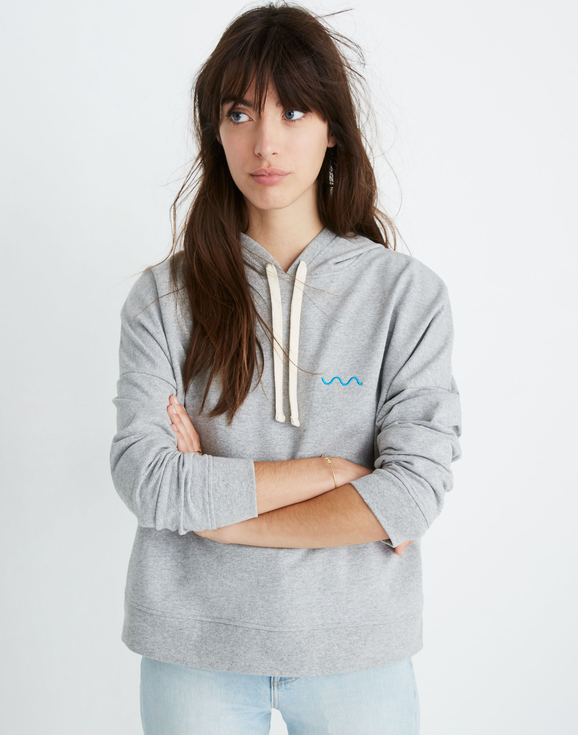 Madewell x charity: water Embroidered Hoodie Sweatshirt