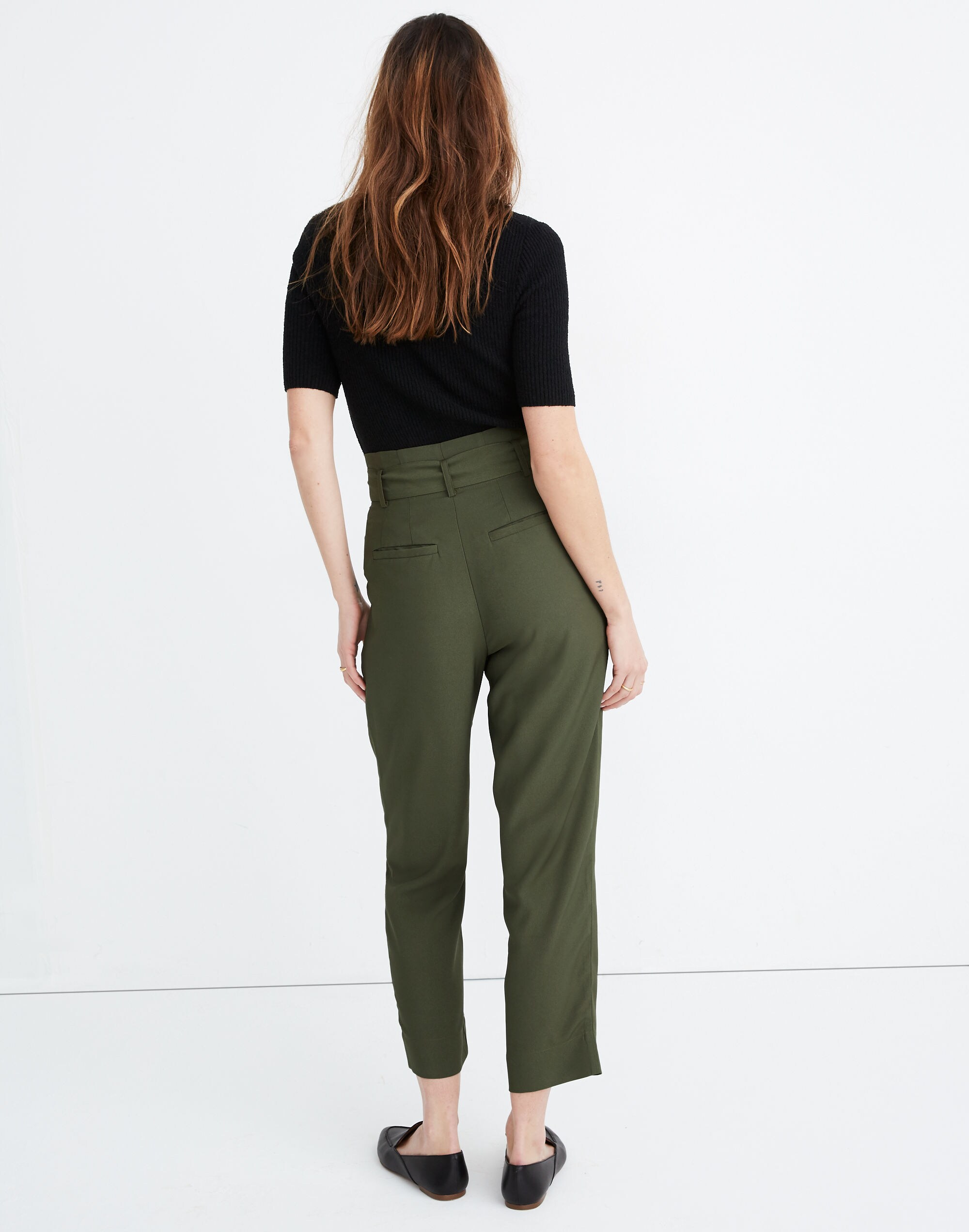 Drapey Paperbag Pants