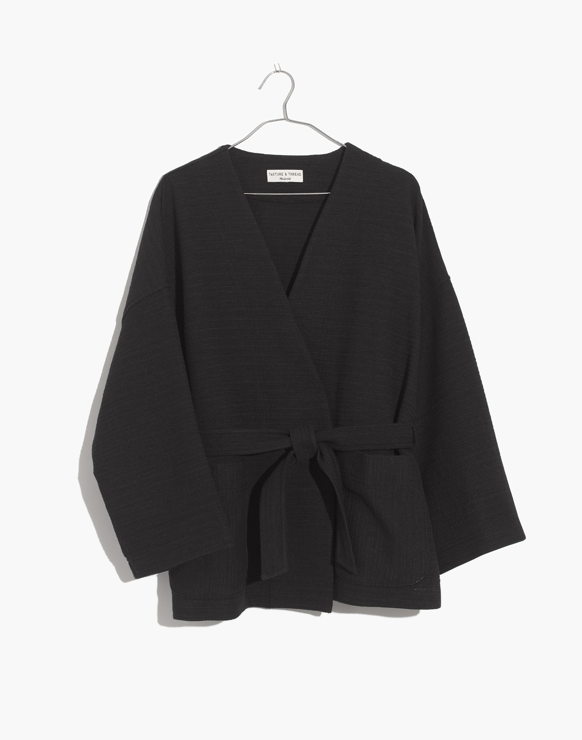 texture &amp; thread wrap jacket