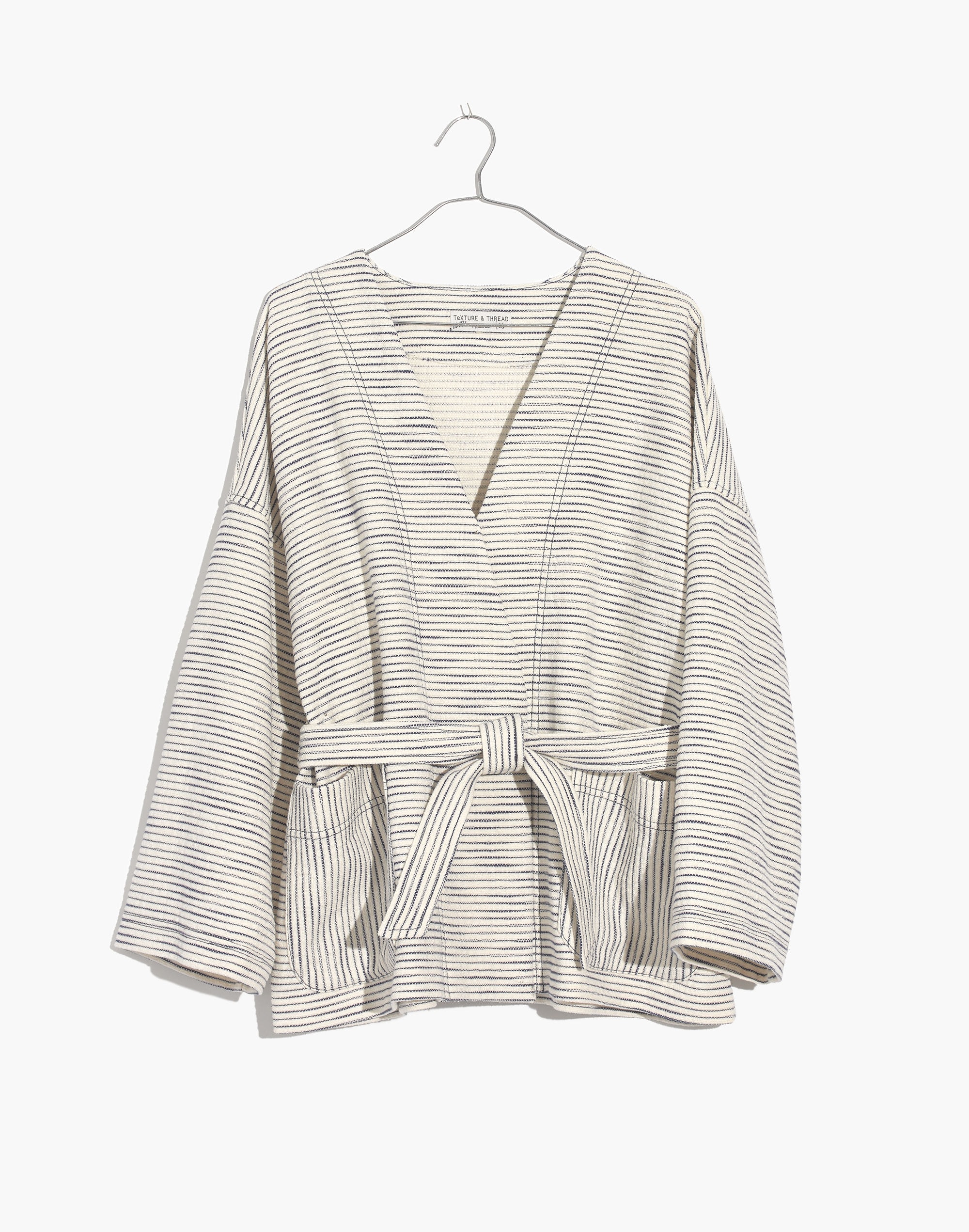 Texture &amp; Thread Wrap Jacket