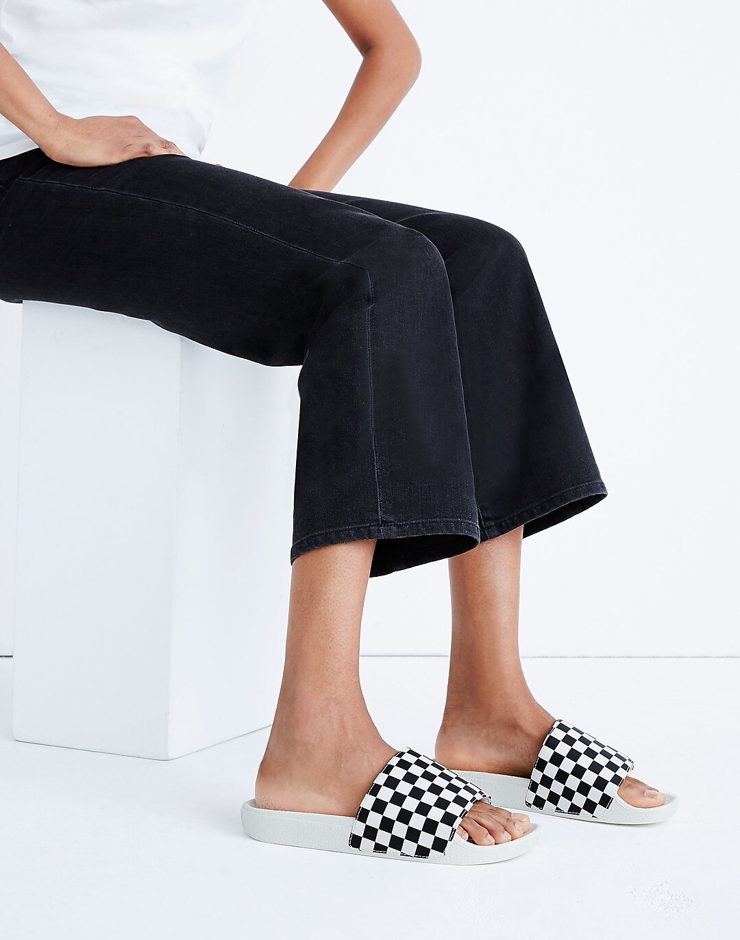 bestuurder arm Jane Austen Vans® Slide-On Sandals in Checkerboard