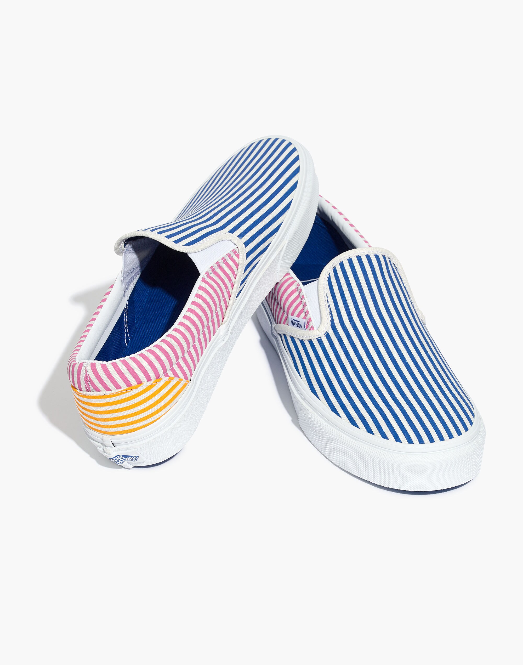 Vans&reg; Unisex Classic Slip-On Sneakers in Mix Stripes