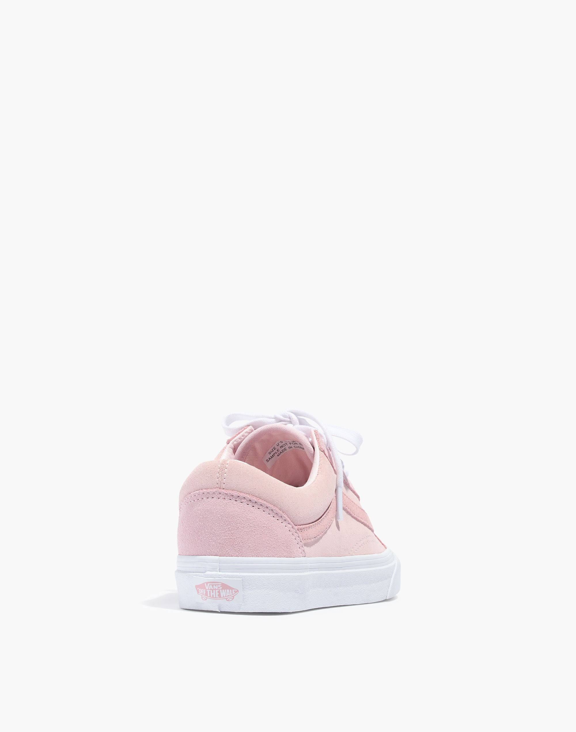 Madewell x Vans&reg; Unisex Old Skool Lace-Up Sneakers in Pink Colorblock Suede