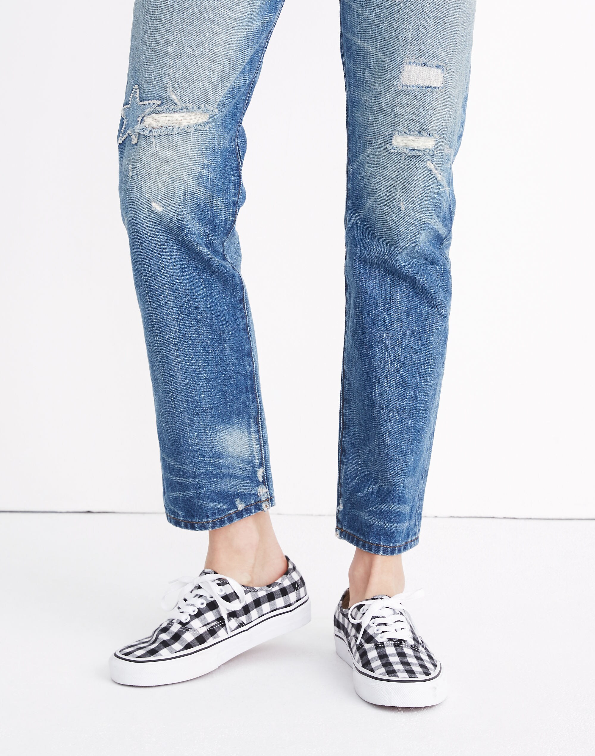 Vans&reg; Unisex Authentic Lace-Up Sneakers in Gingham Check