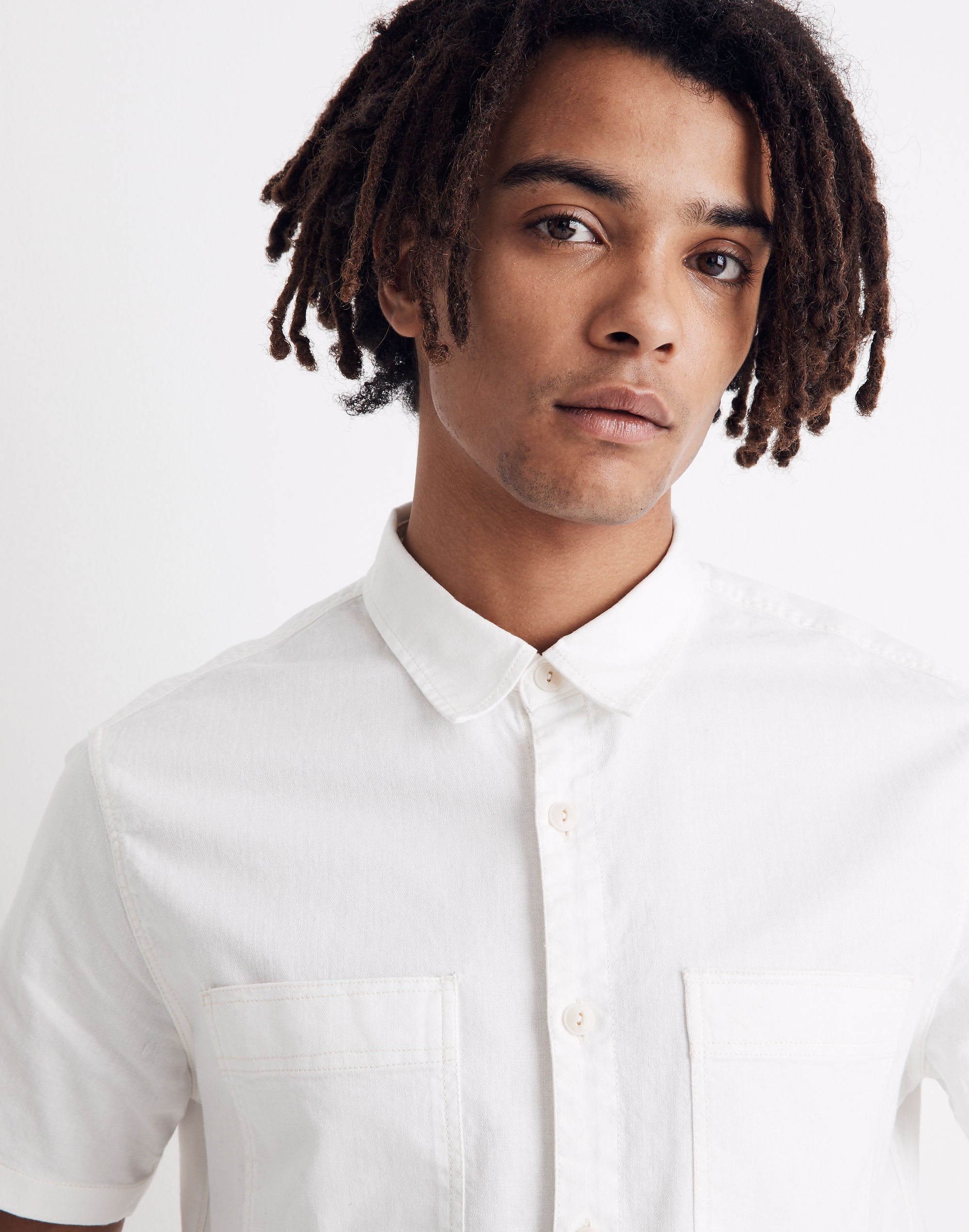 Short-Sleeve Button-Down Workshirt