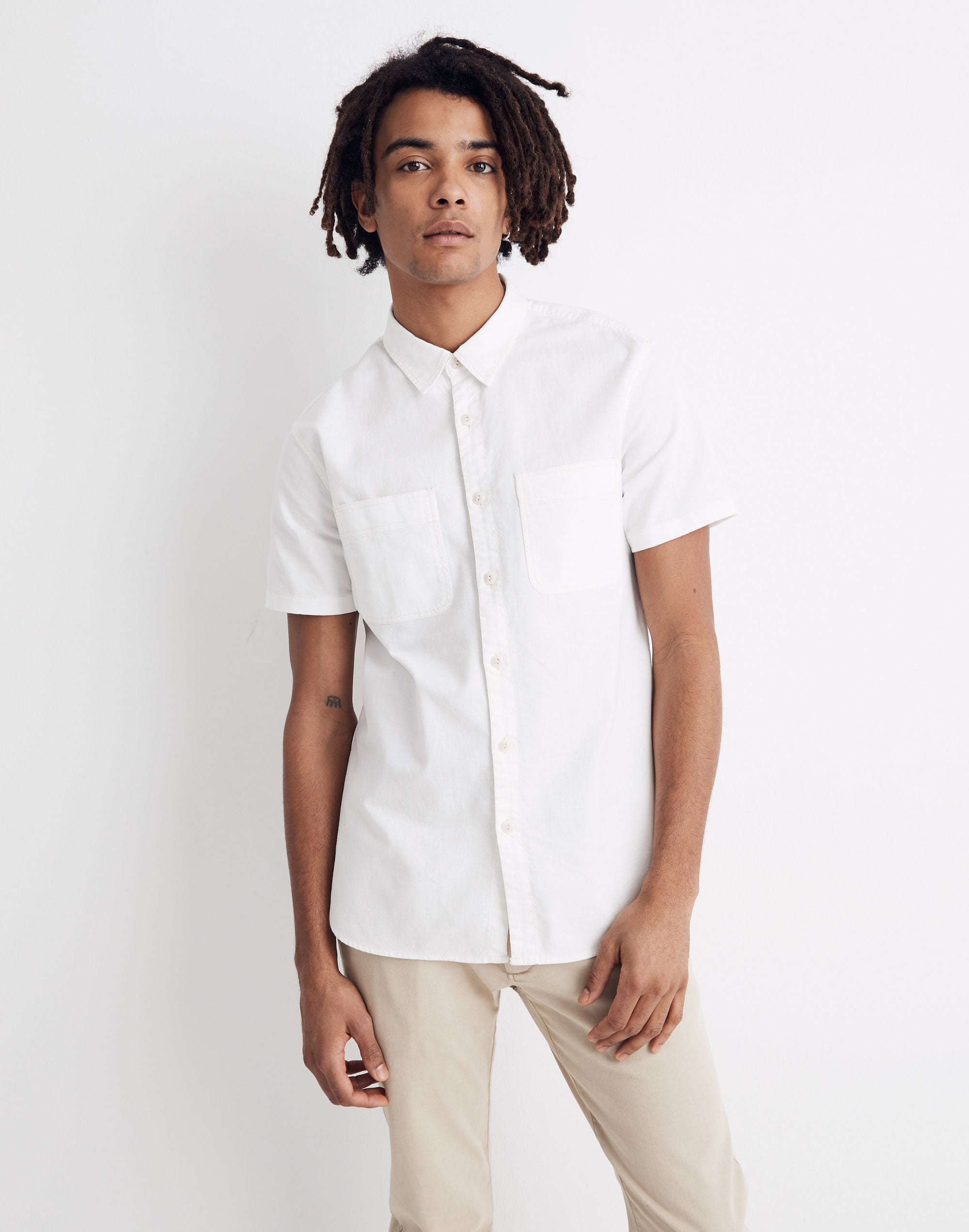 Short-Sleeve Button-Down Workshirt