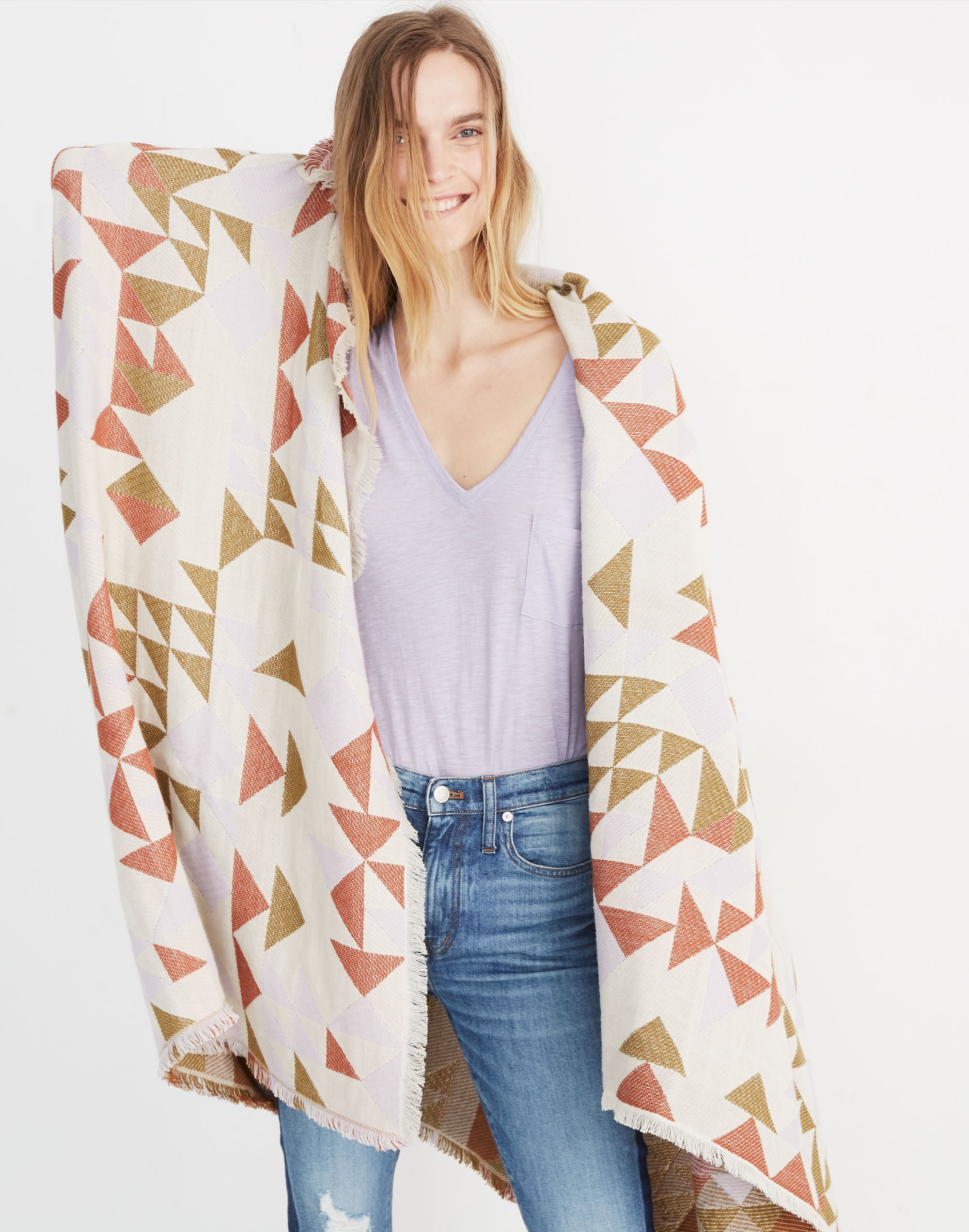 Patchwork Quilt Jacquard Scarf