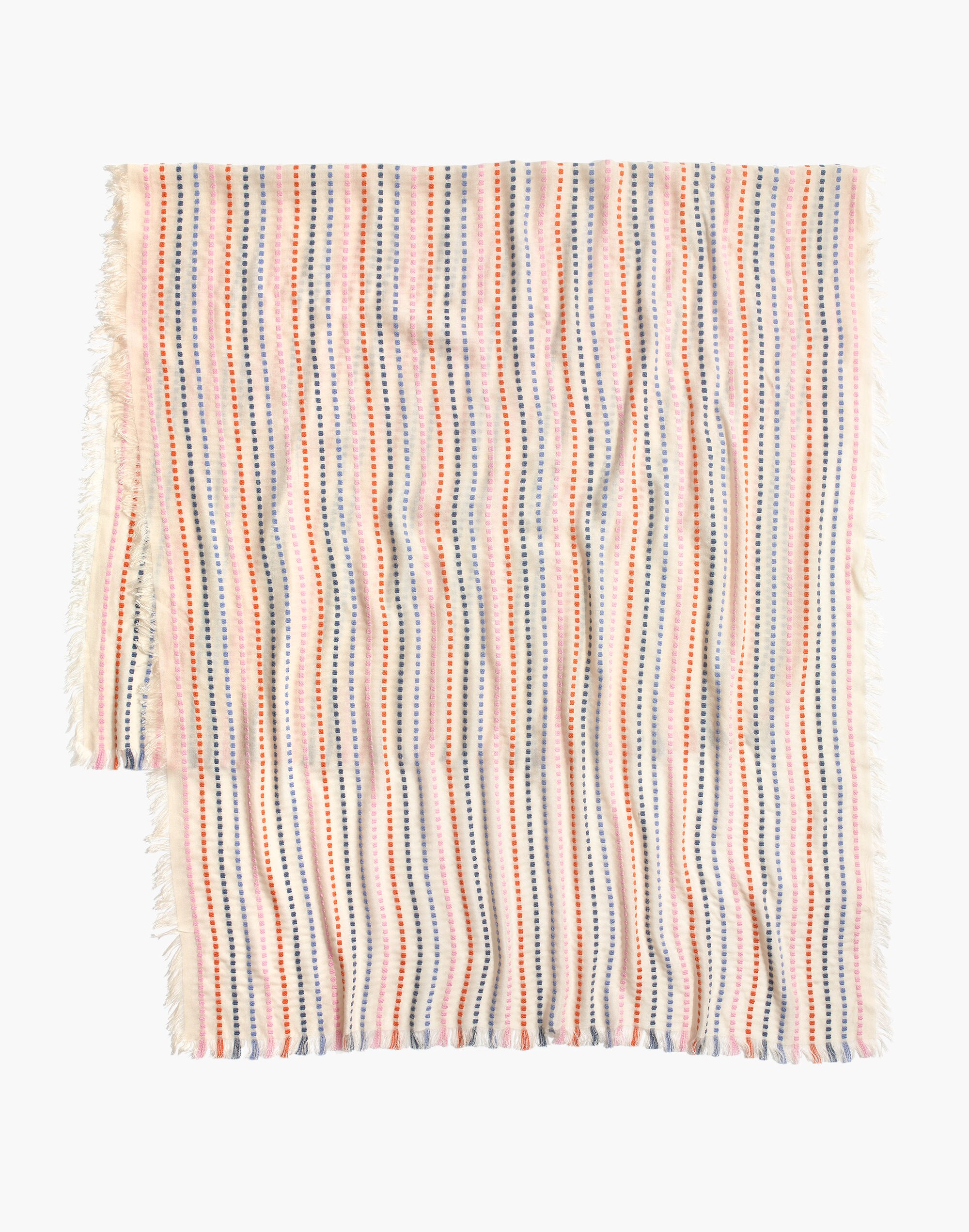 Stitched Rainbow Stripe Scarf