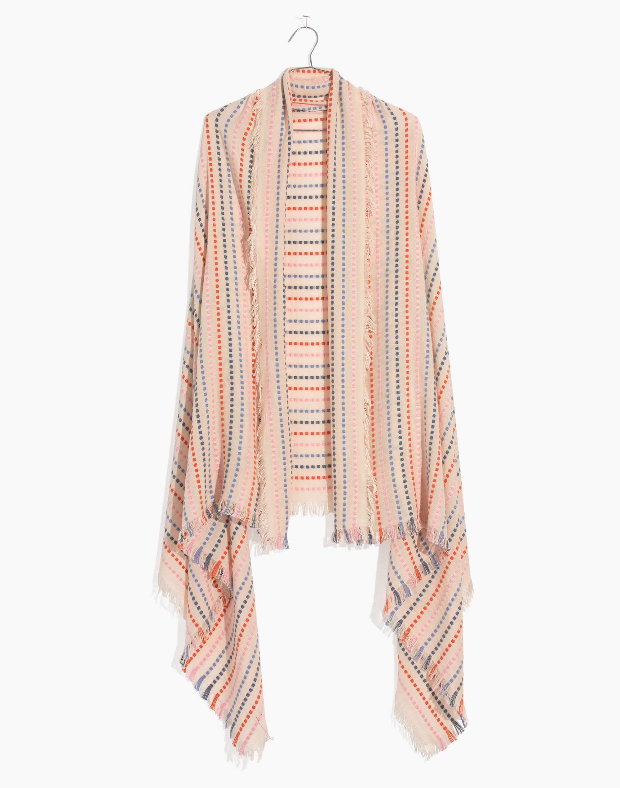 Stitched Rainbow Stripe Scarf