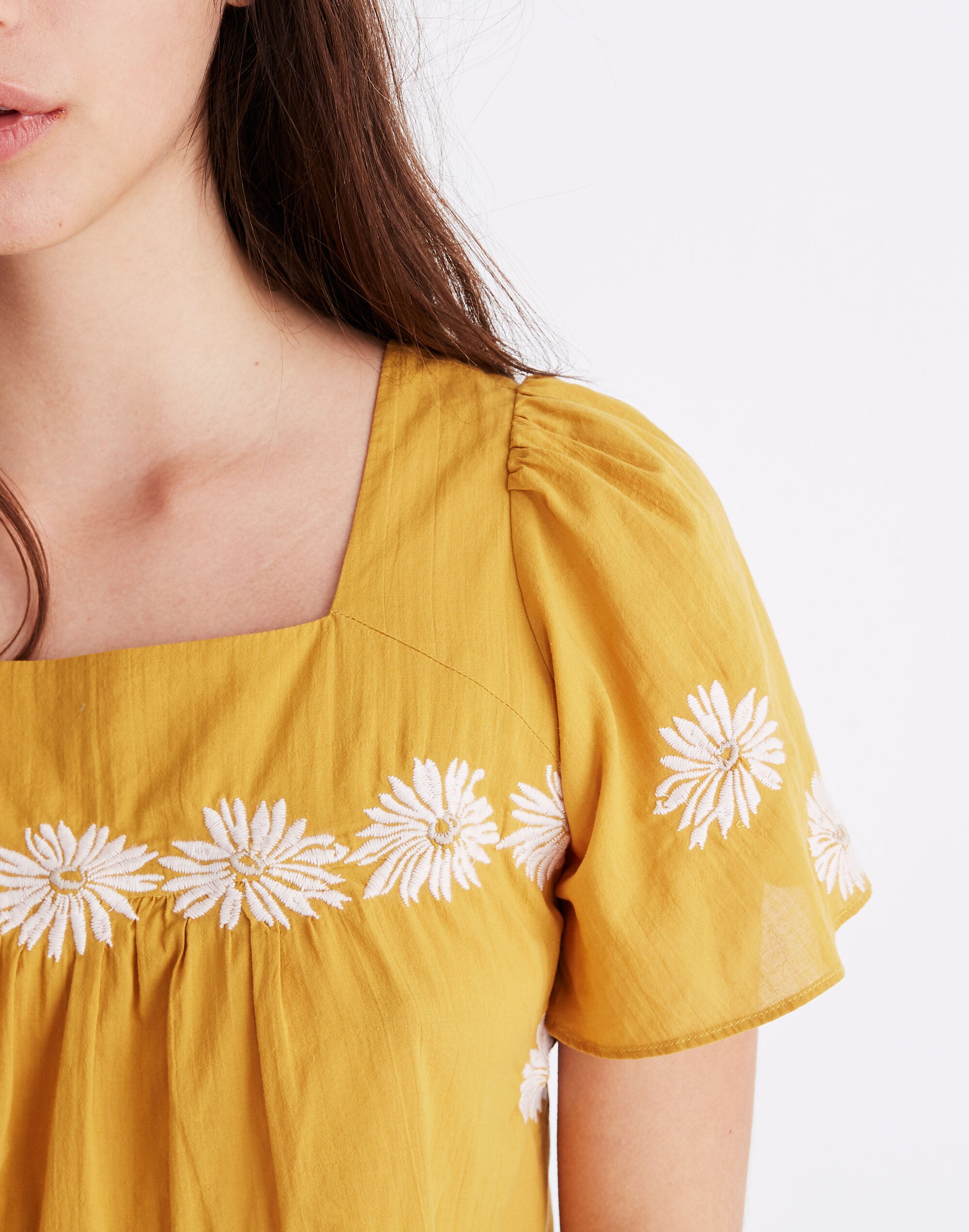 Floral Embroidered Butterfly Top