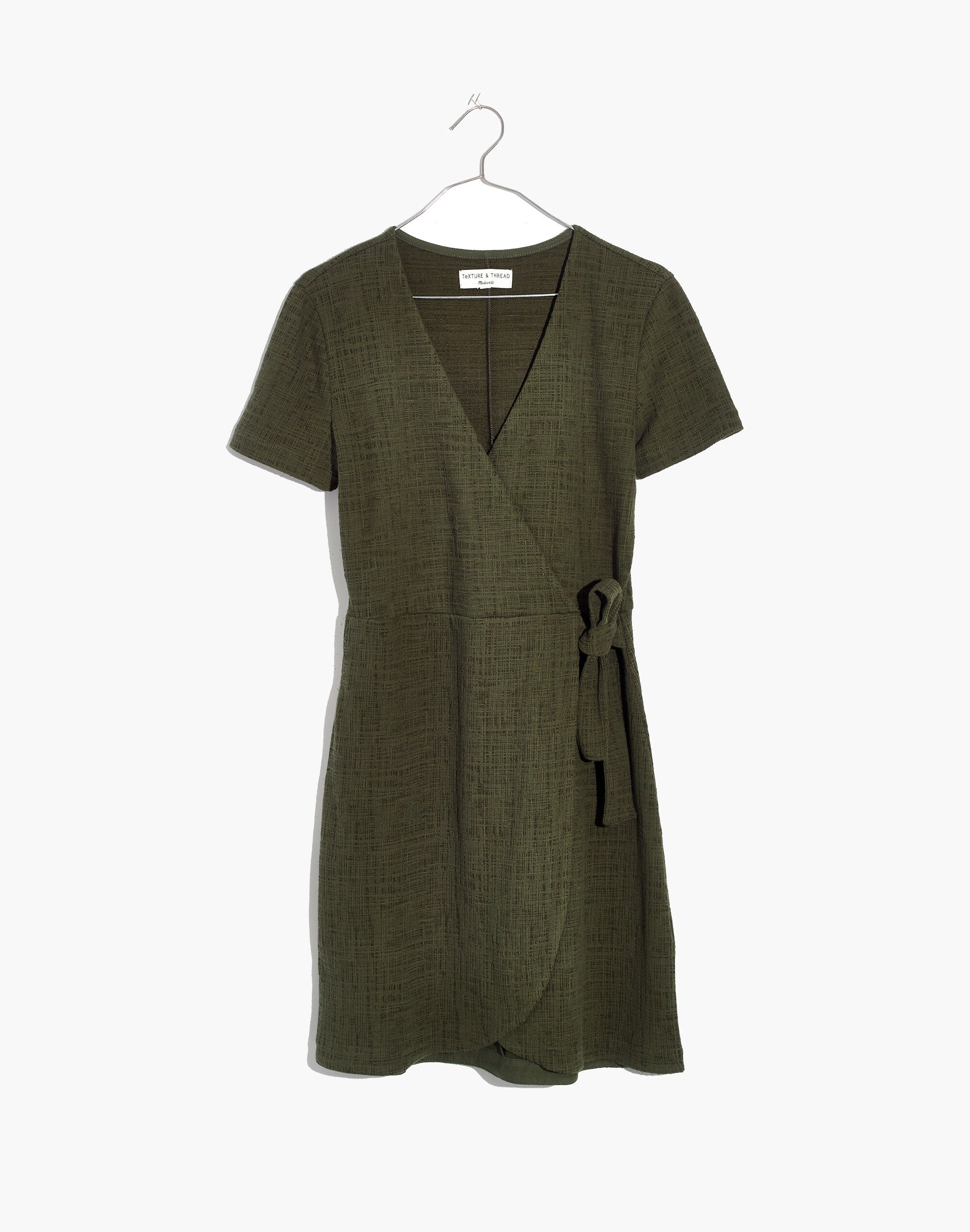 texture & thread short sleeve side tie dress Texture & Thread Short-Sleeve Side-Tie Dress