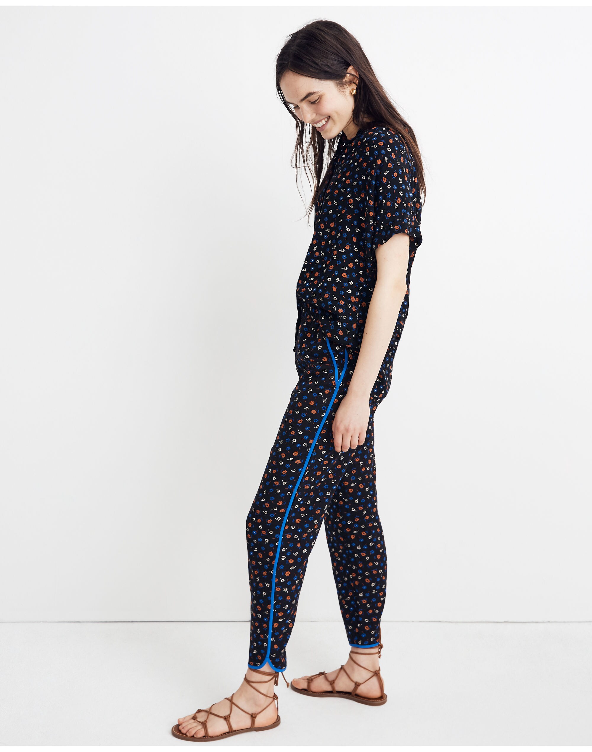 Central Drapey Shirt in Prairie Posies