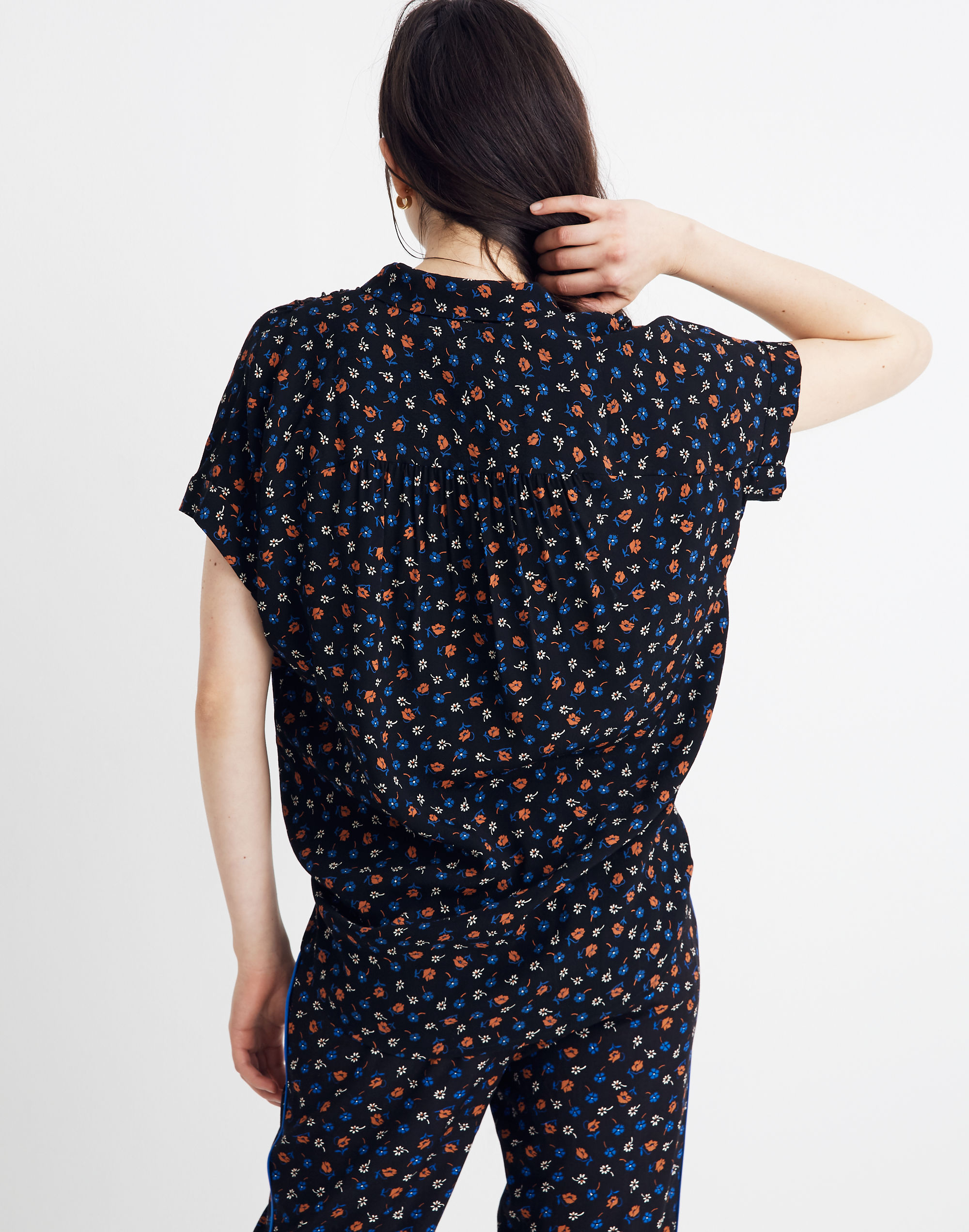 Central Drapey Shirt in Prairie Posies