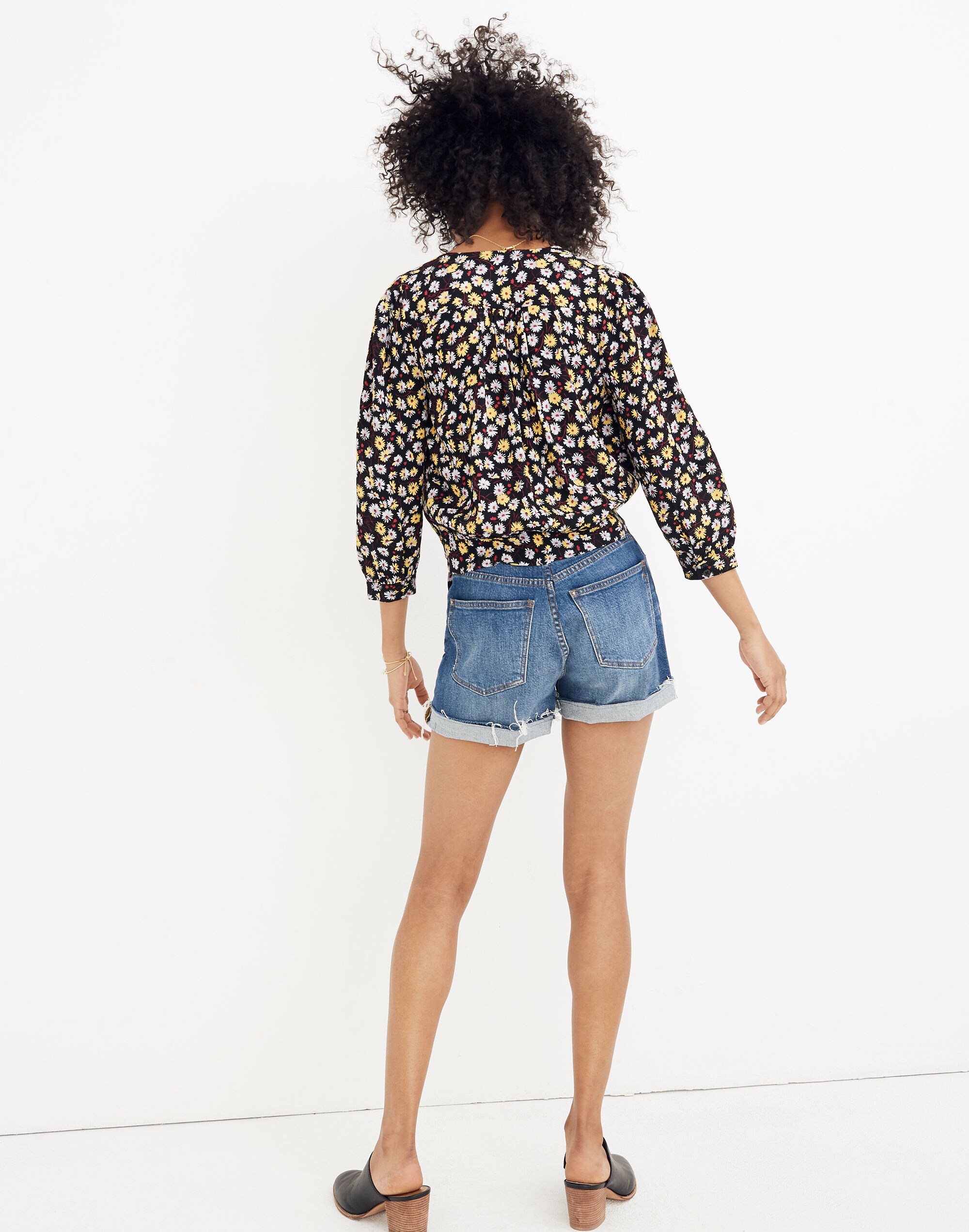 Wrap Top in French Floral