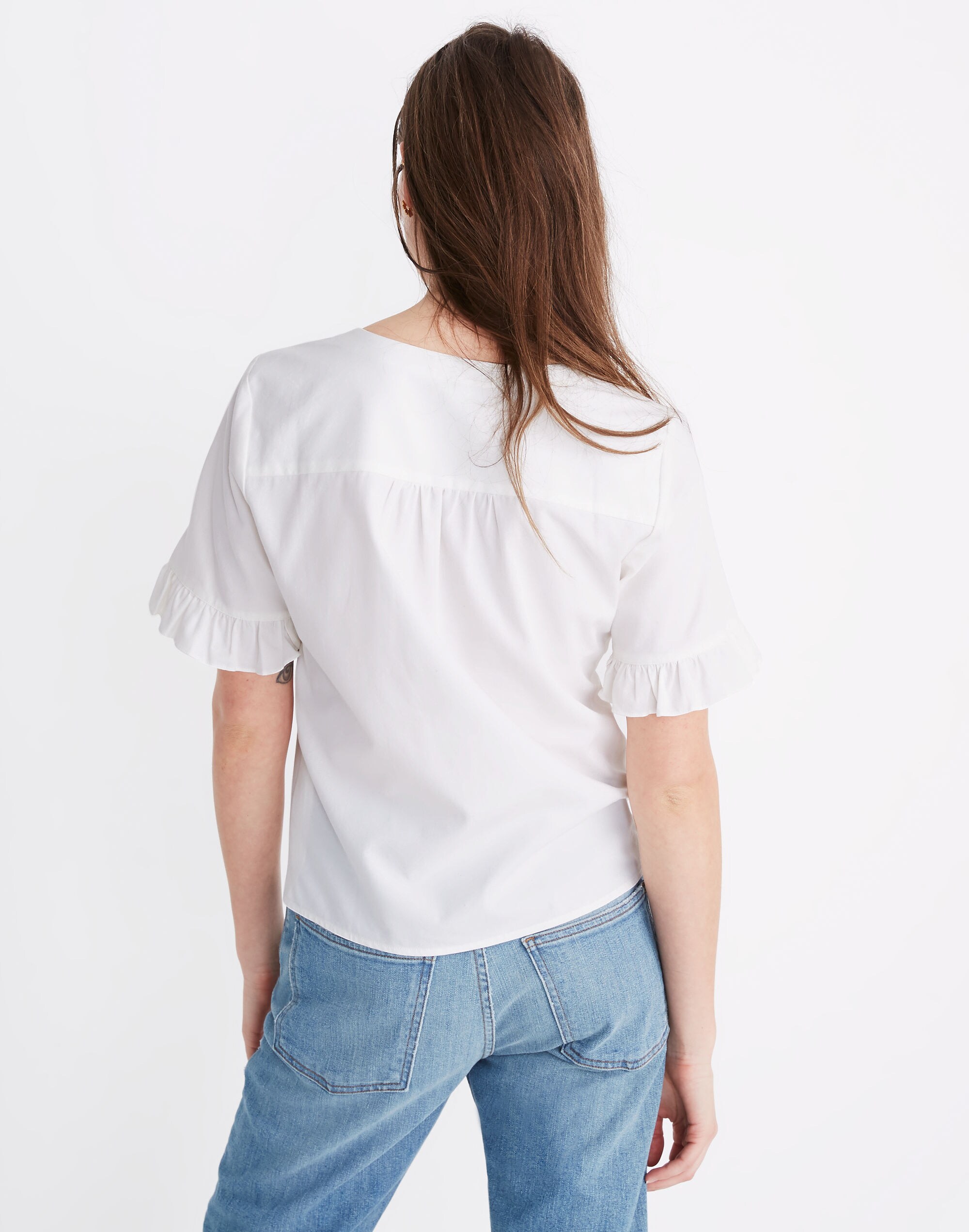 Village Ruffle-Sleeve Shirt