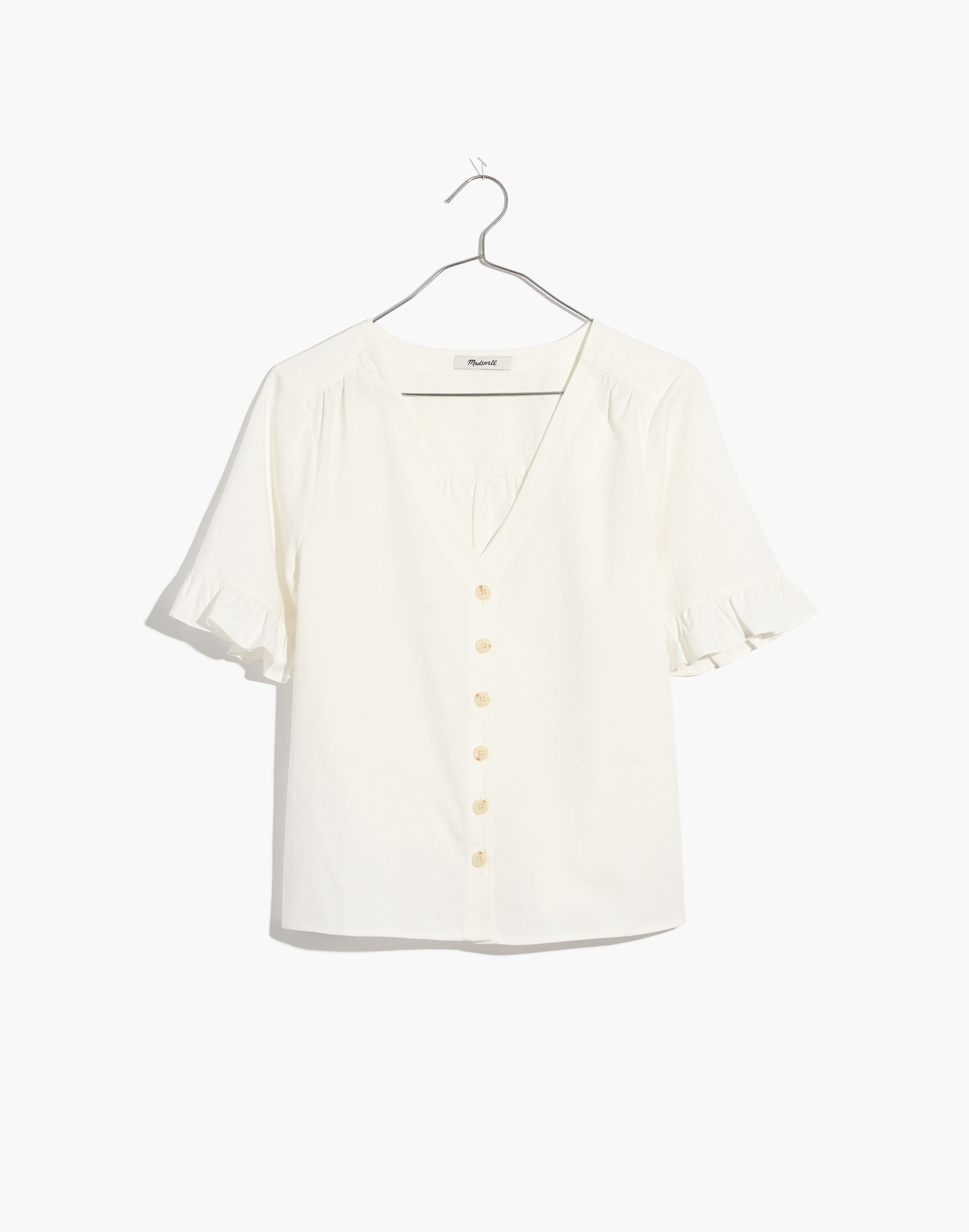 Village Ruffle-Sleeve Shirt