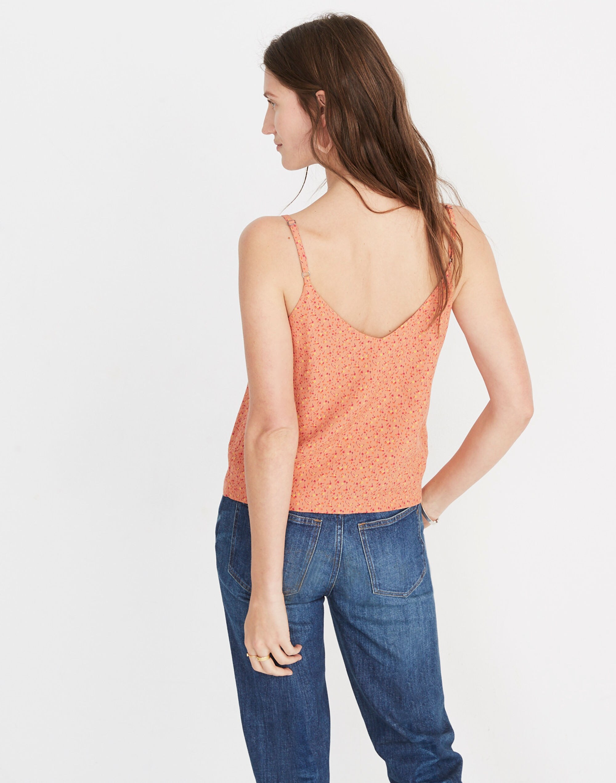 Button-Down Cami Top in Playground Posies