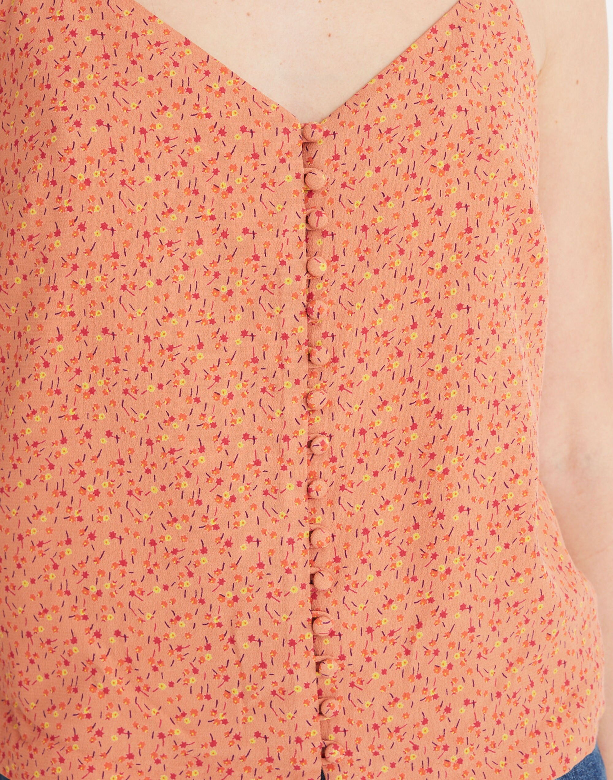 Button-Down Cami Top in Playground Posies
